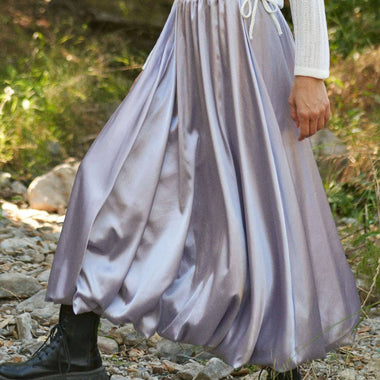 Solid Satin Skirt - The Elevated Hippie