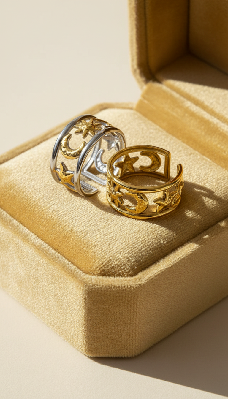 Celestial Bond Ring boho clothing, festival outfit, hippie style apparel | Elevated Hippie