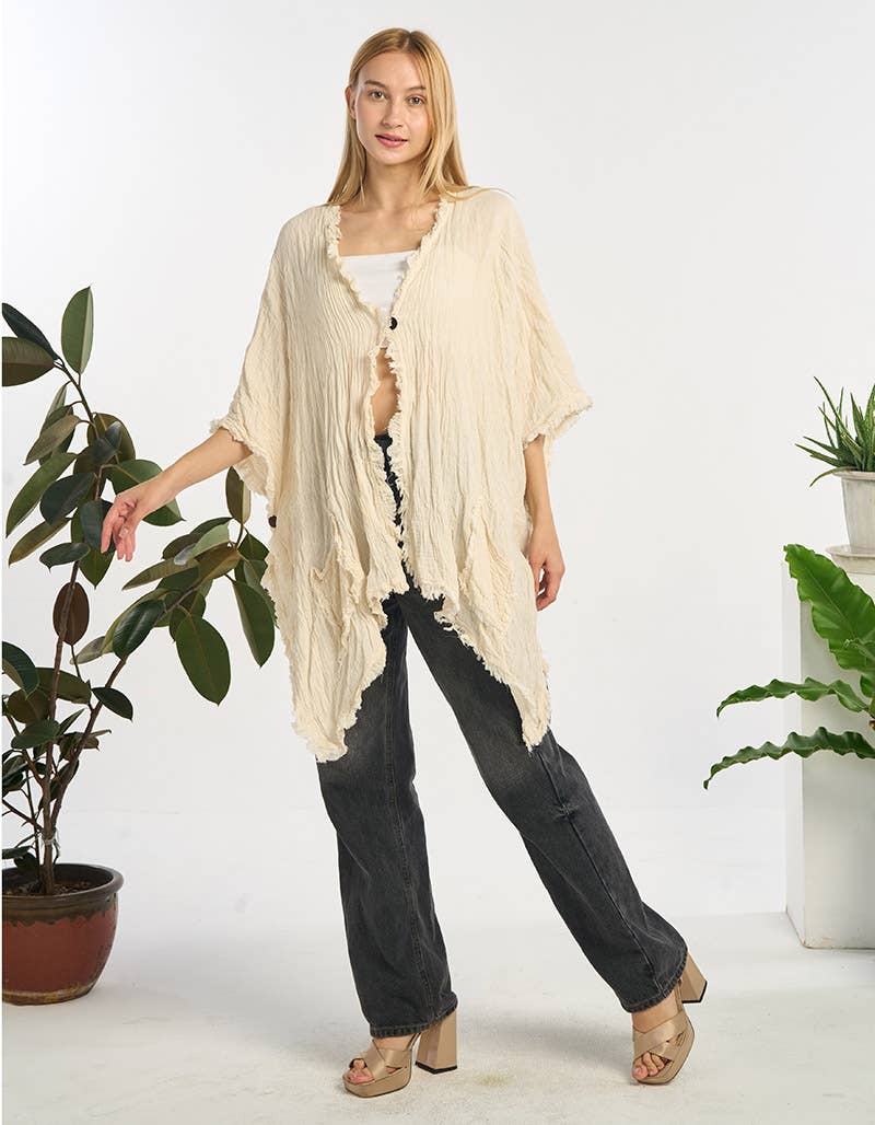 COTTON CARDIGAN (TH-1943) boho clothing, festival outfit, hippie style apparel | Elevated Hippie