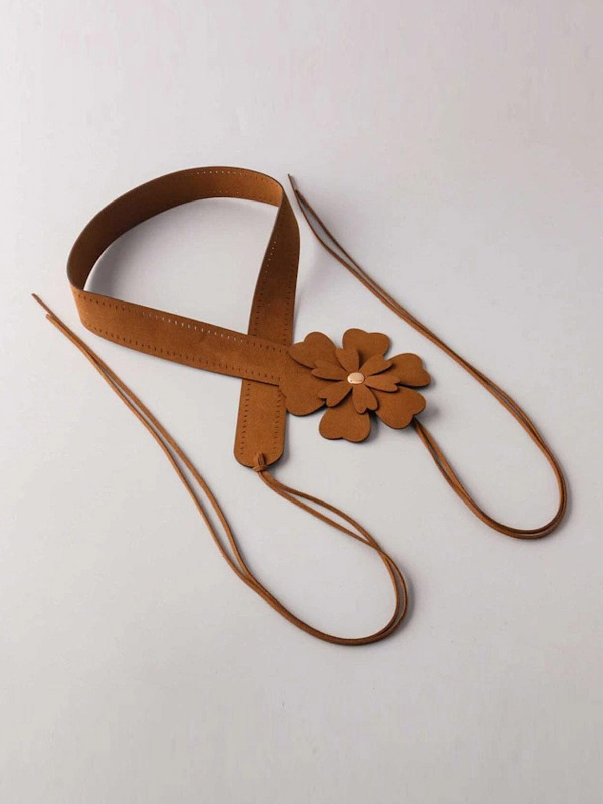 Fashion Flower Buckle Waist Belt