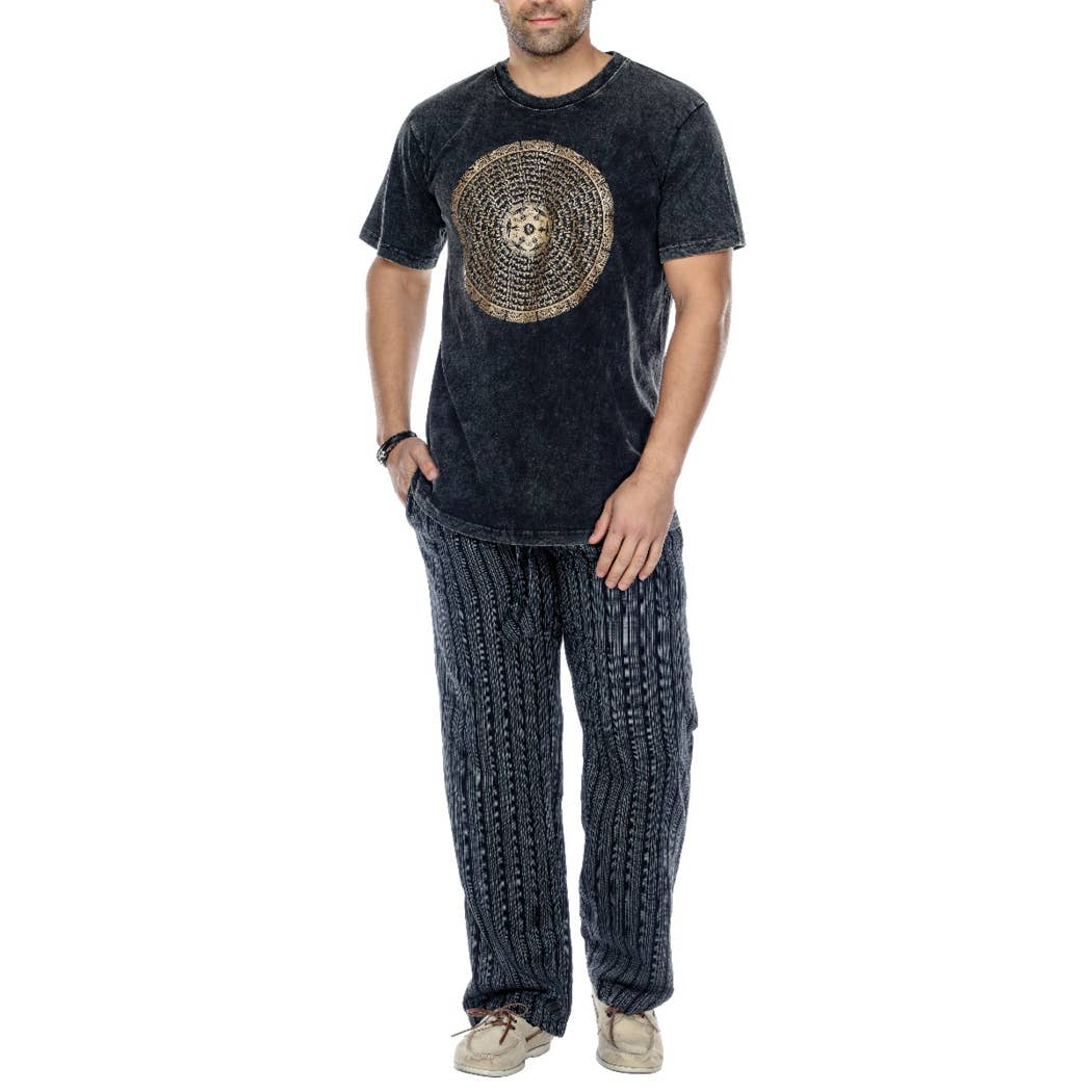 Striped Men's Pants boho clothing, festival outfit, hippie style apparel | Elevated Hippie