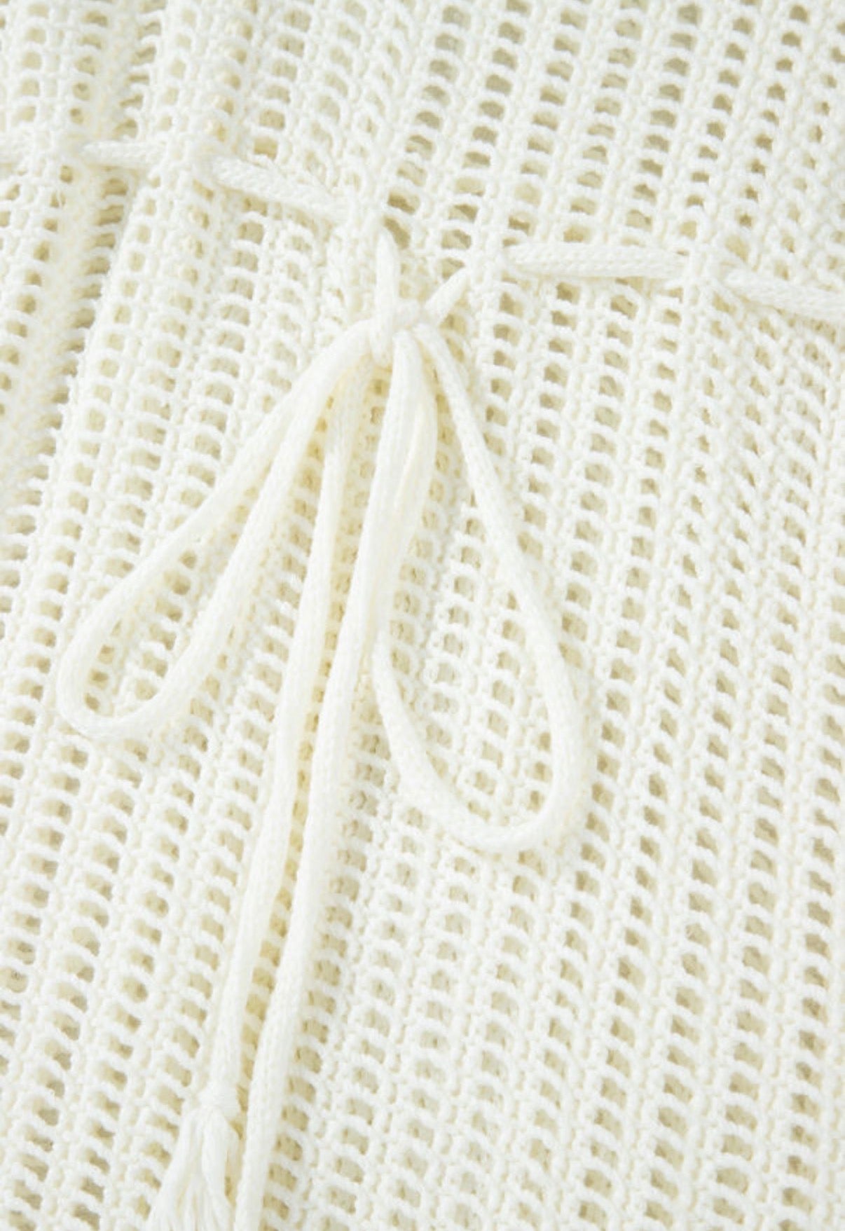 White Crochet Fringe Beach Cover Up Dress Festival boho clothing, festival outfit, hippie style apparel | Elevated Hippie