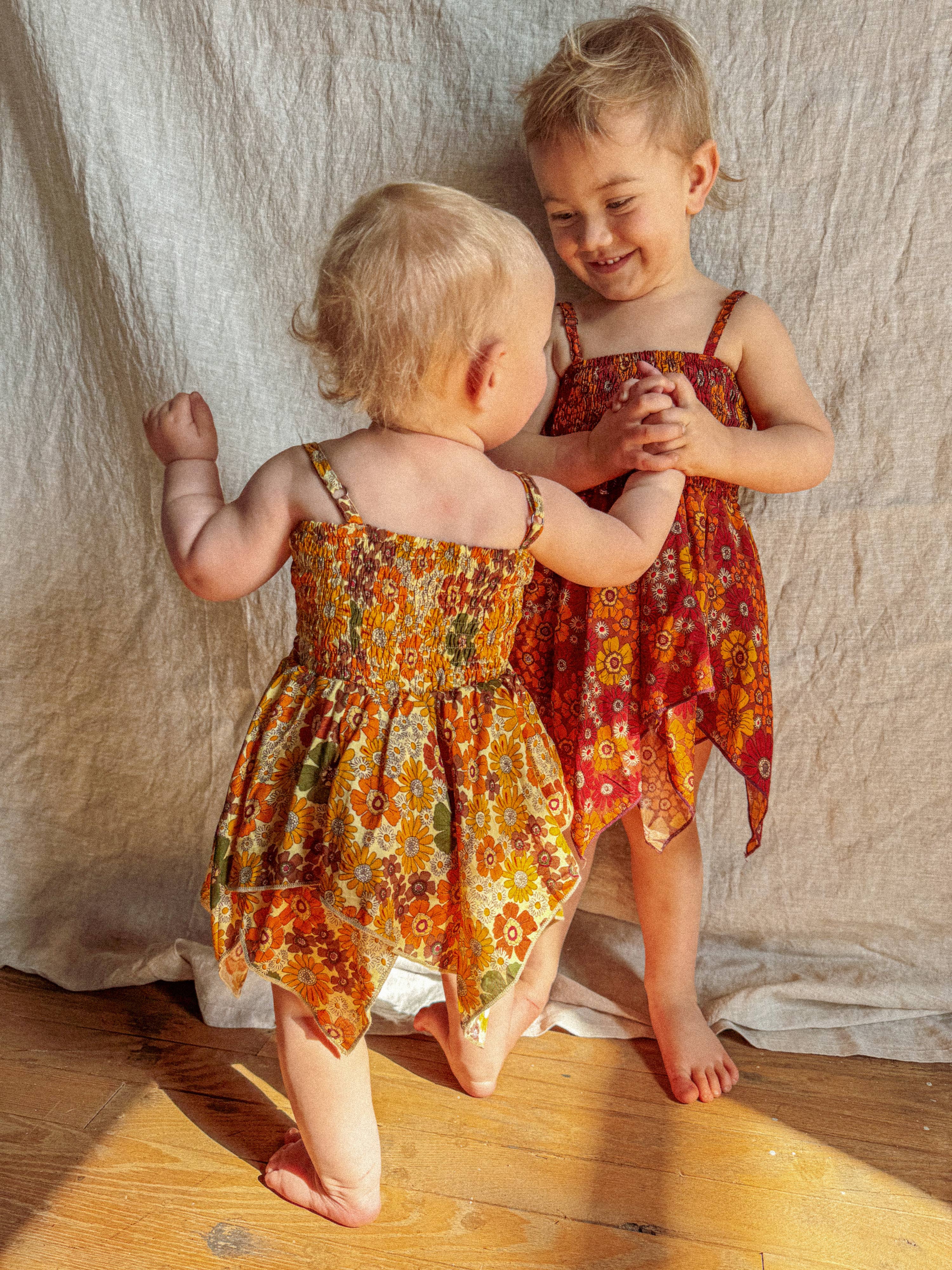 Baby Toddler Fairy Dress, Hippie Boho Kids Flower Dress boho clothing, festival outfit, hippie style apparel | Elevated Hippie