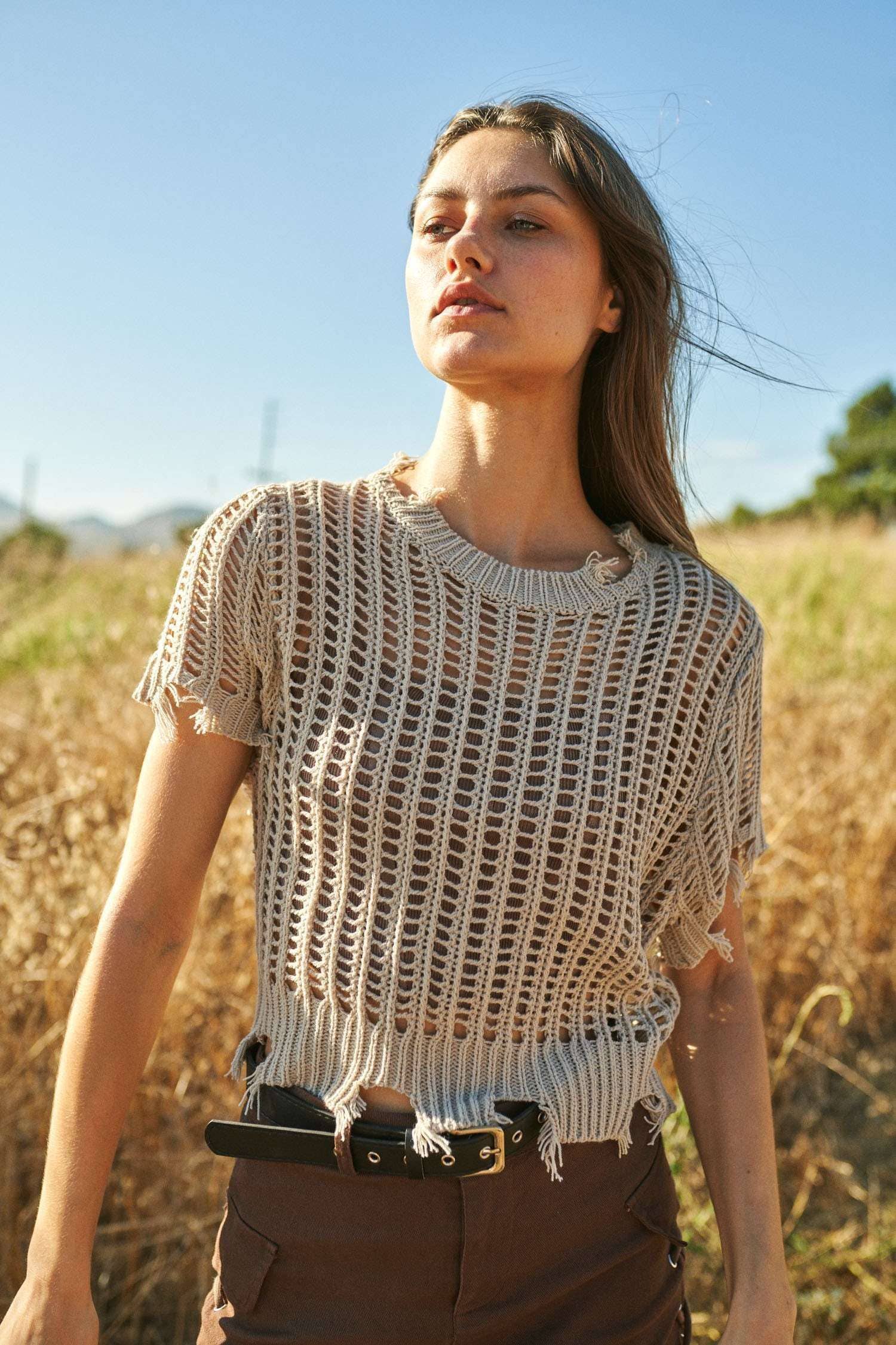 Crochet Cover Up Top boho clothing, festival outfit, hippie style apparel | Elevated Hippie