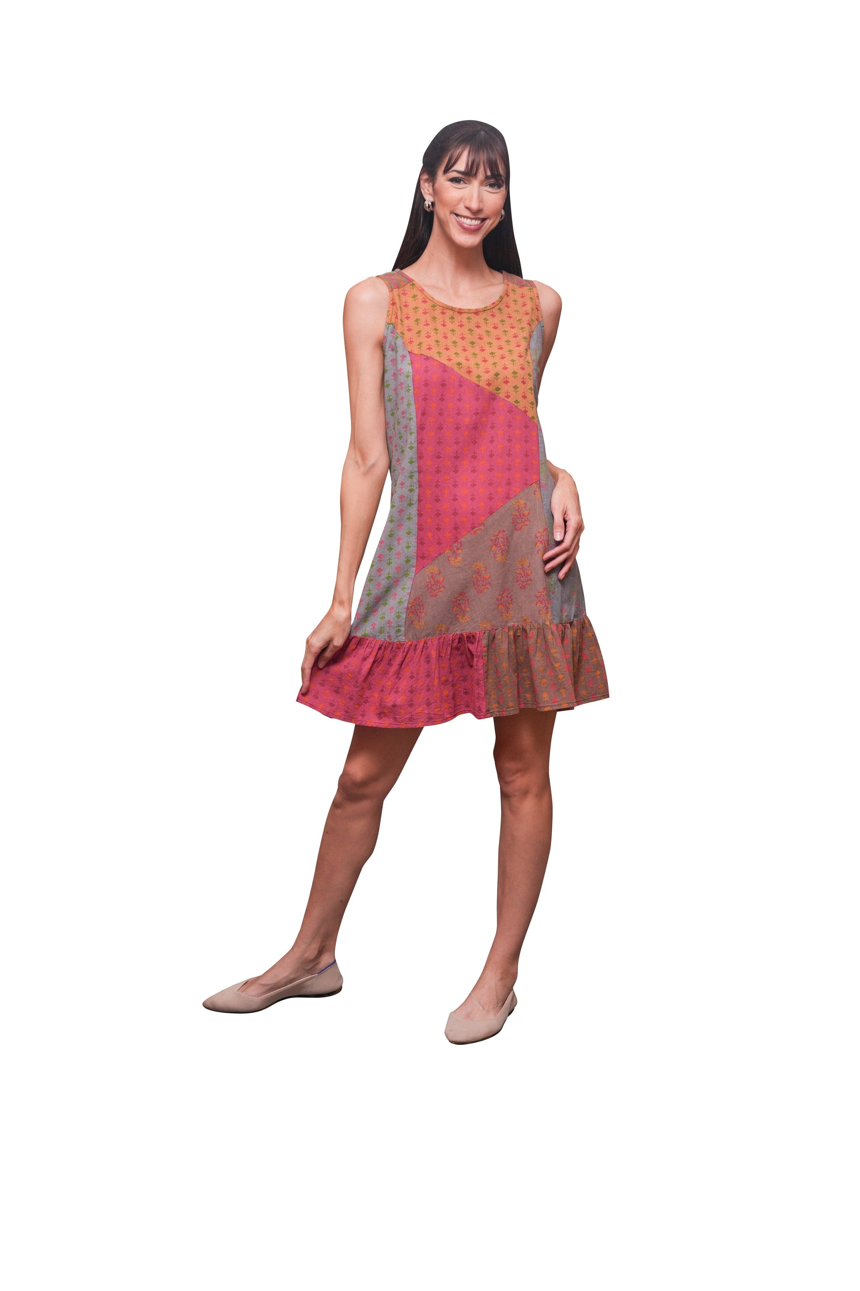 Rustic Boho Sleeveless Summer Dress boho clothing, festival outfit, hippie style apparel | Elevated Hippie