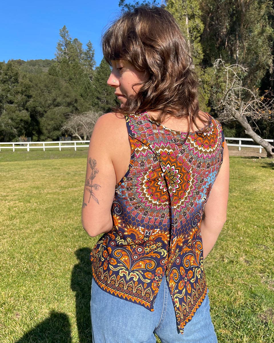 Shiva Mandala Tank Top boho clothing, festival outfit, hippie style apparel | Elevated Hippie