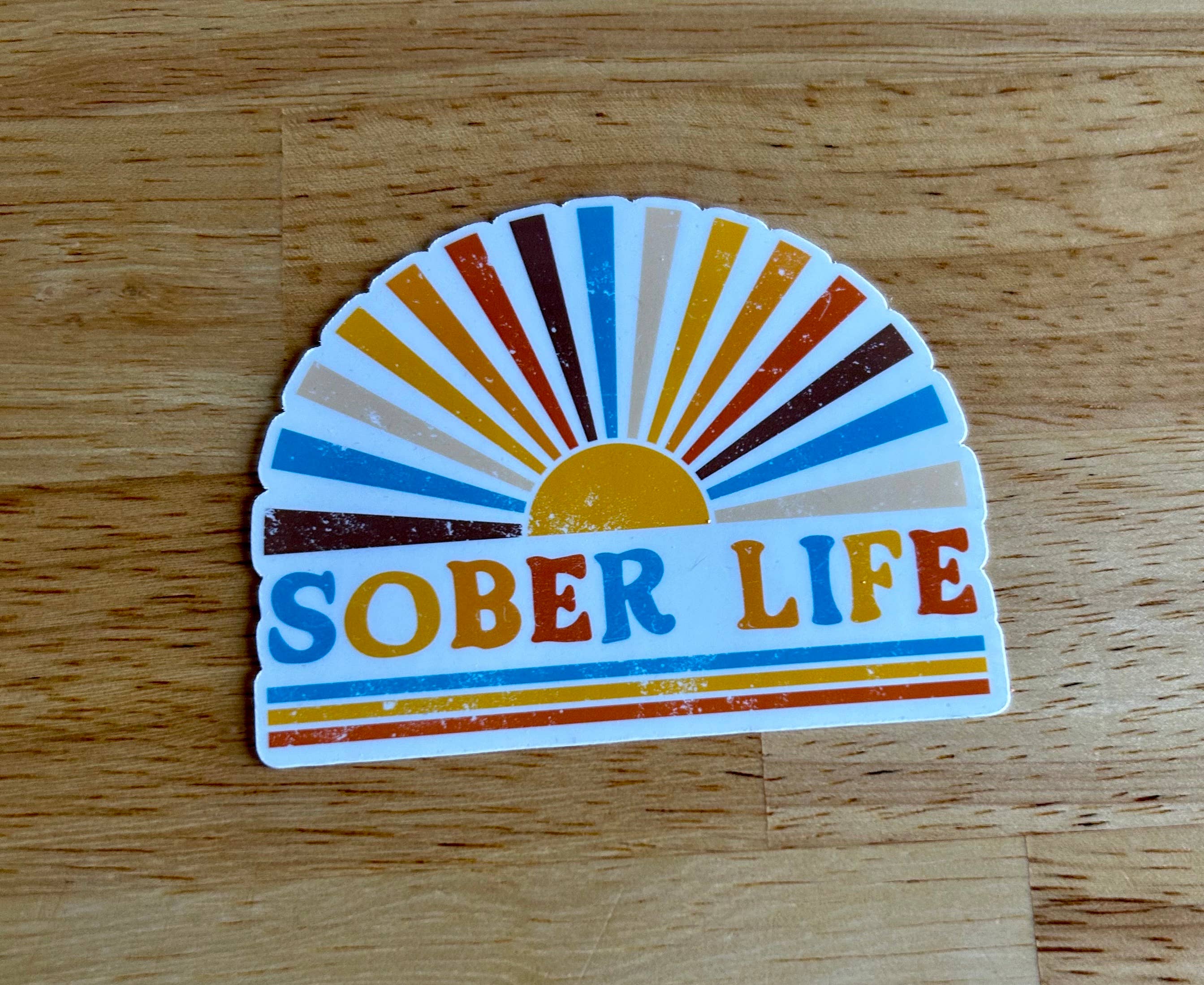 Sober Living Sticker-" Sober Life" boho clothing, festival outfit, hippie style apparel | Elevated Hippie