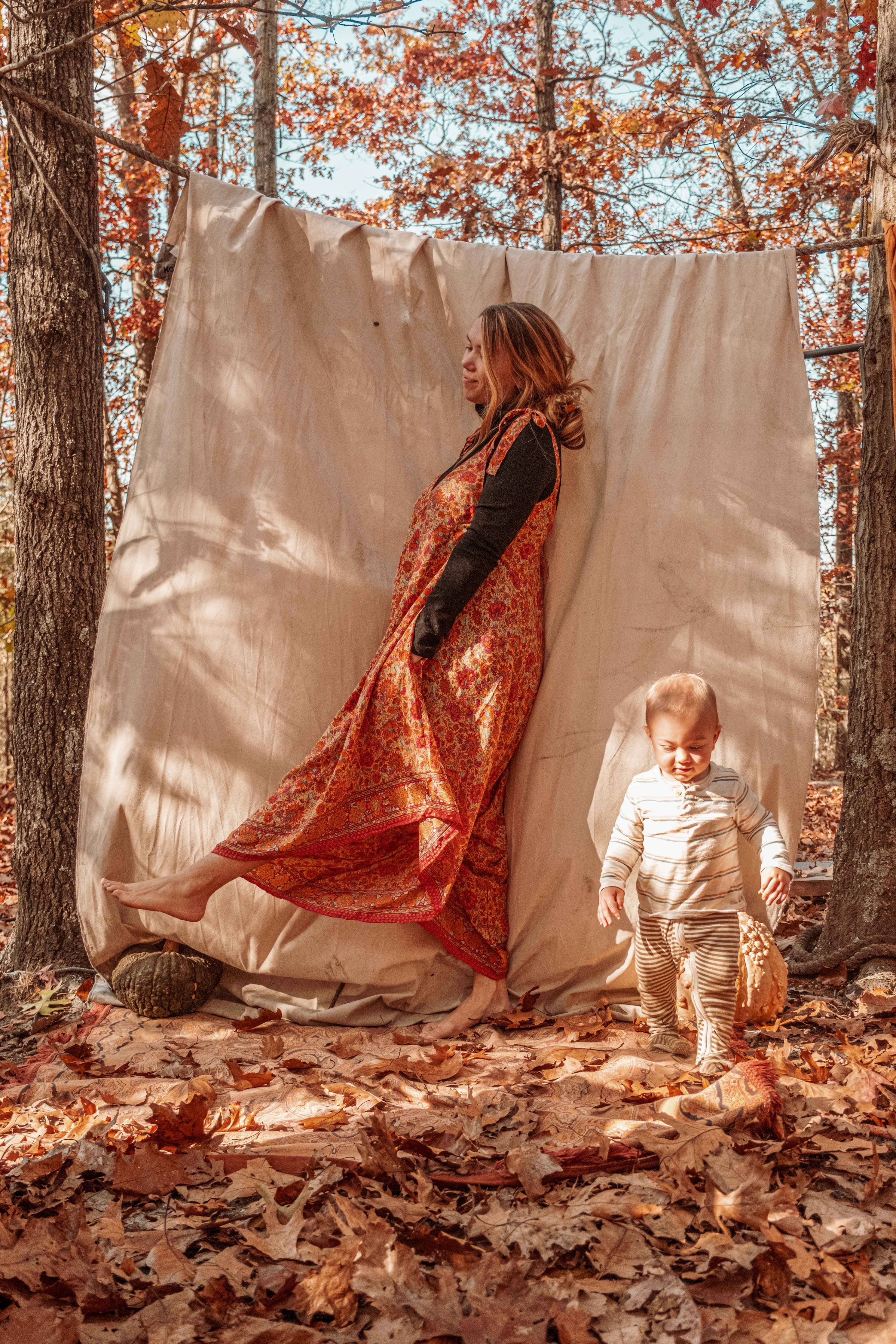 Hippie Bohemian Silk Flowy Tie Jumpsuit, Floral Jumper boho clothing, festival outfit, hippie style apparel | Elevated Hippie