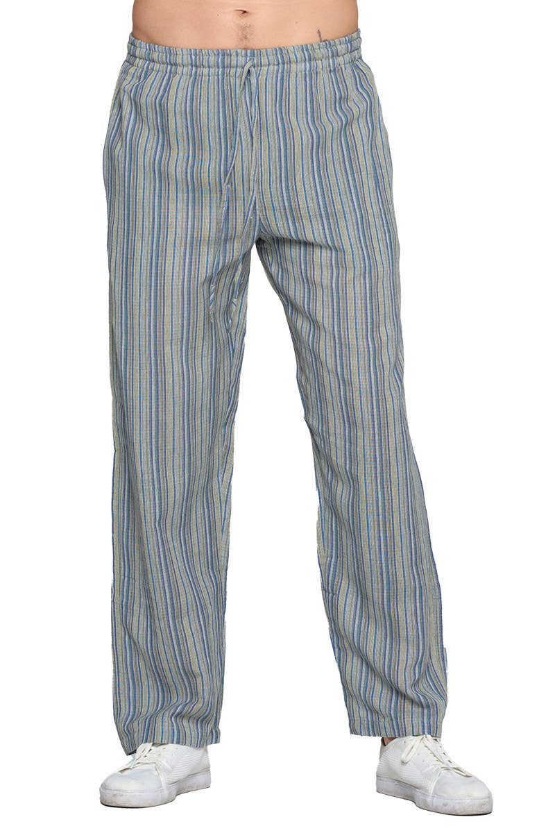 Striped Men's Pants boho clothing, festival outfit, hippie style apparel | Elevated Hippie