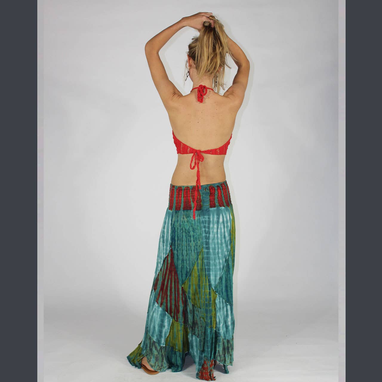 Psychedelic Stitch Maxi Skirt boho clothing, festival outfit, hippie style apparel | Elevated Hippie