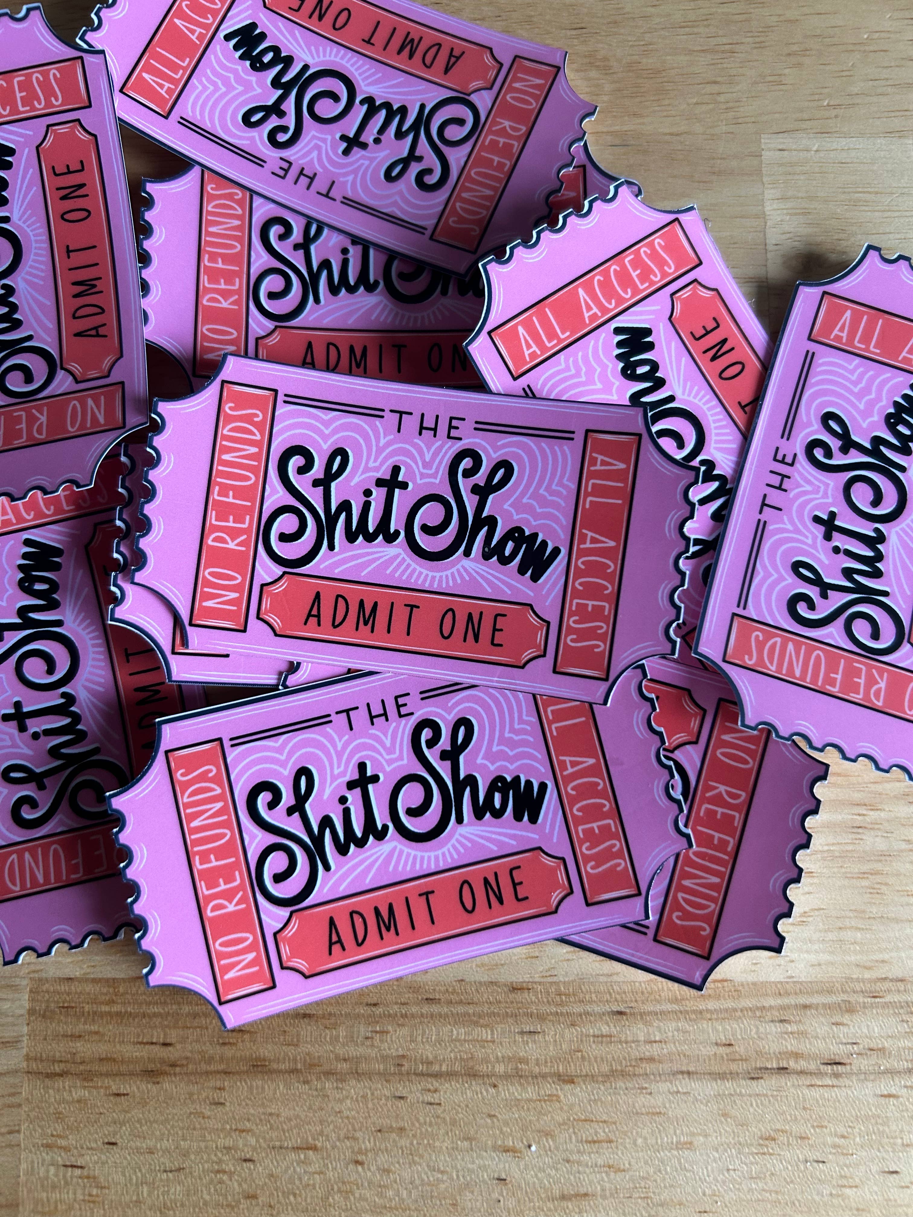 "Shit Show Admit One" boho clothing, festival outfit, hippie style apparel | Elevated Hippie