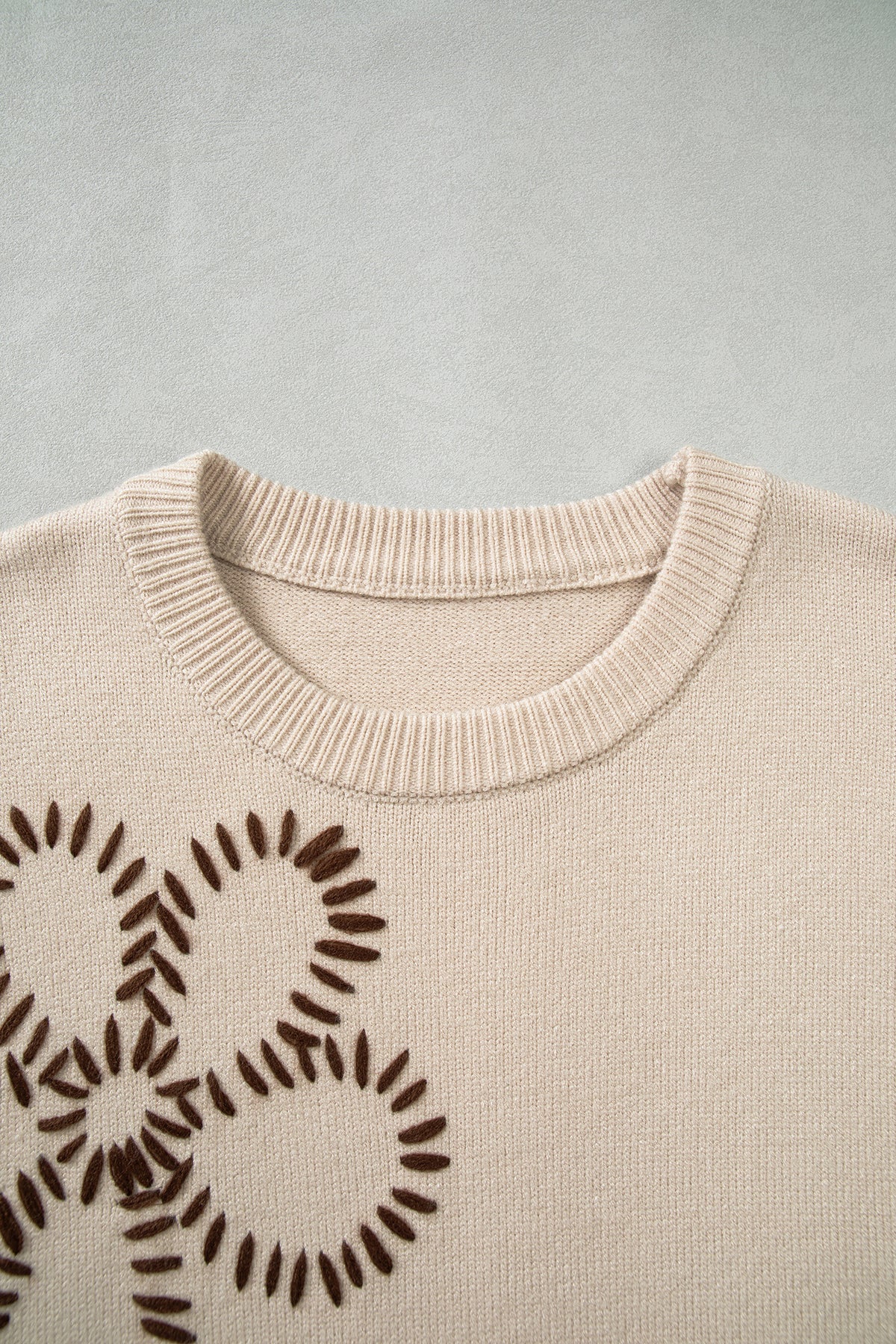 Parchment Floral Puff Sleeve Sweater Dress