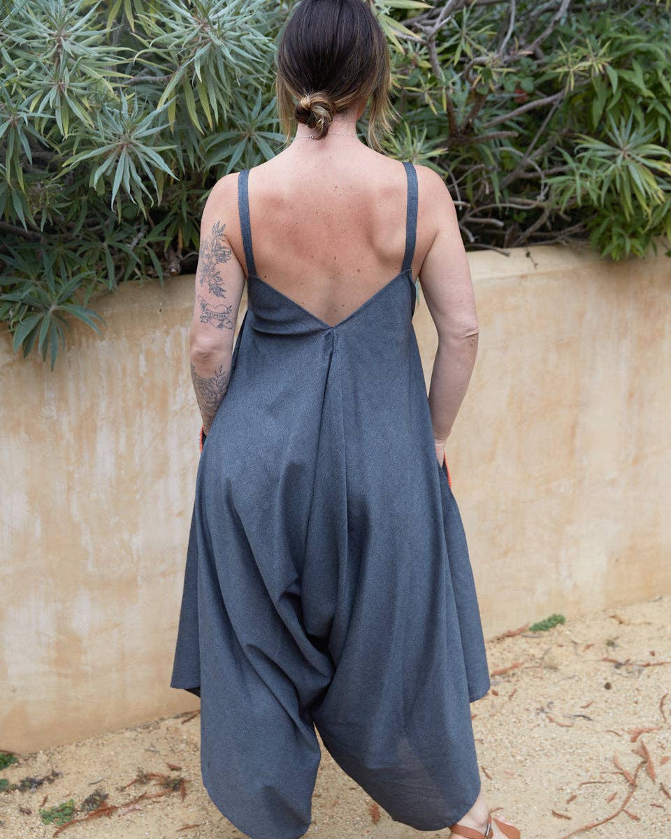 Granny Square Jumpsuit boho clothing, festival outfit, hippie style apparel | Elevated Hippie