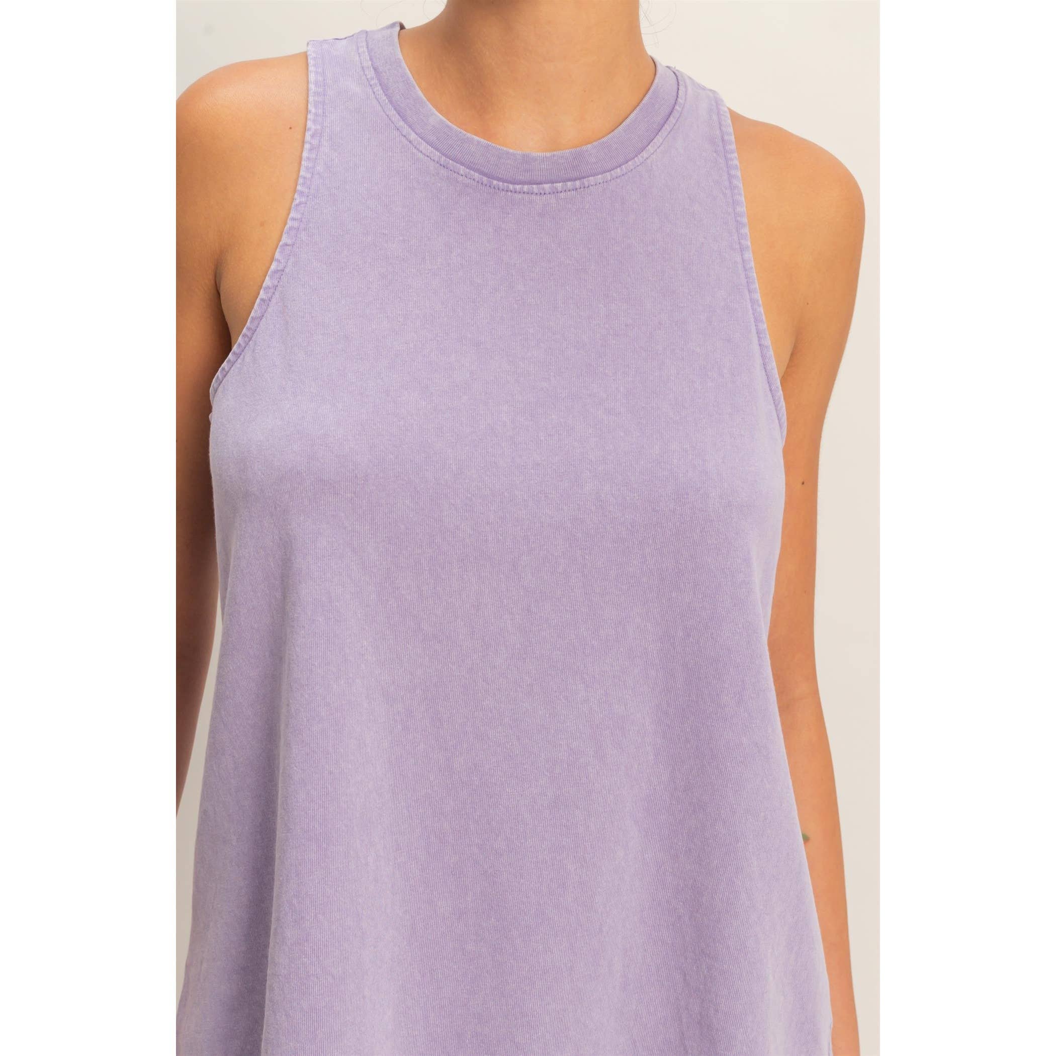 Mineral Washed Sleeveless Top boho clothing, festival outfit, hippie style apparel | Elevated Hippie