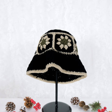 Crochet Flower Boho Hippie Bucket Hat - The Elevated Hippie