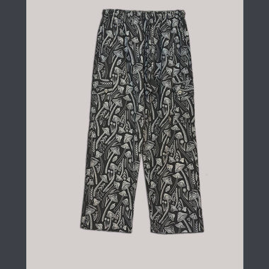 Cotton Men's multi mushroom print cargo pants - The Elevated Hippie