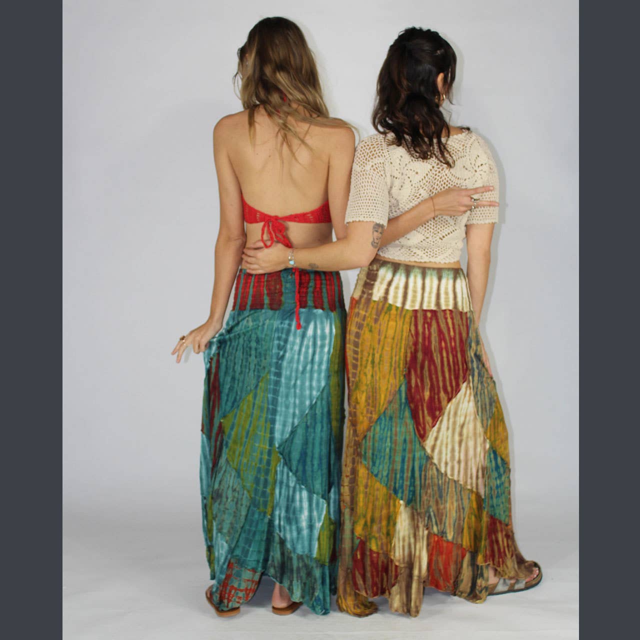 Psychedelic Stitch Maxi Skirt boho clothing, festival outfit, hippie style apparel | Elevated Hippie
