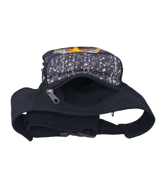 Mushroom Printed Fanny Pack boho clothing, festival outfit, hippie style apparel | Elevated Hippie