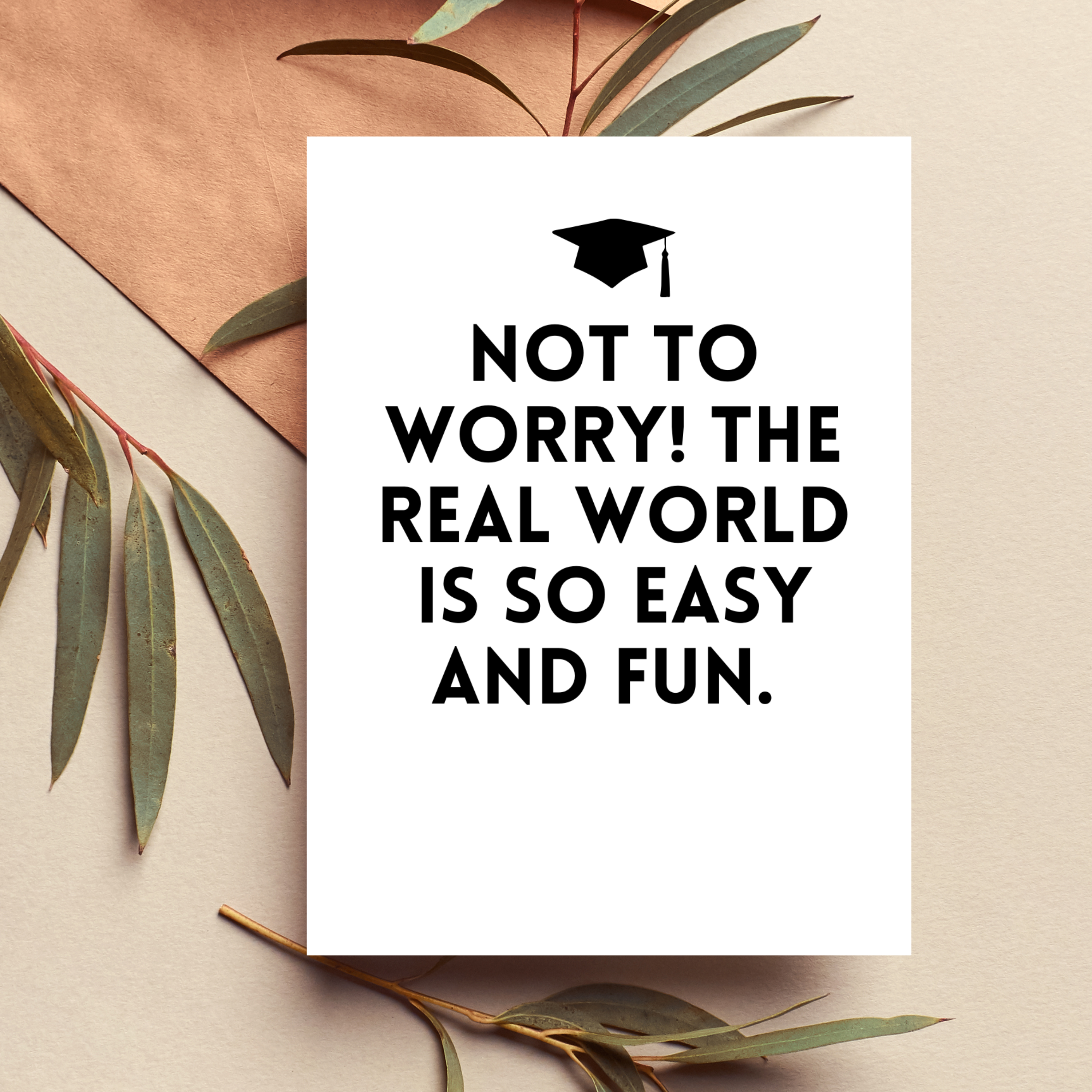 Funny Graduation Card Congrats Grad Snarky boho clothing, festival outfit, hippie style apparel | Elevated Hippie
