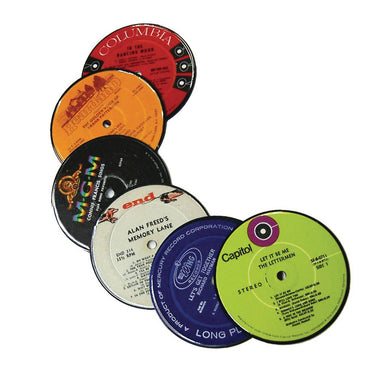 Vinyl Record Label Coasters (Set of 6) - The Elevated Hippie
