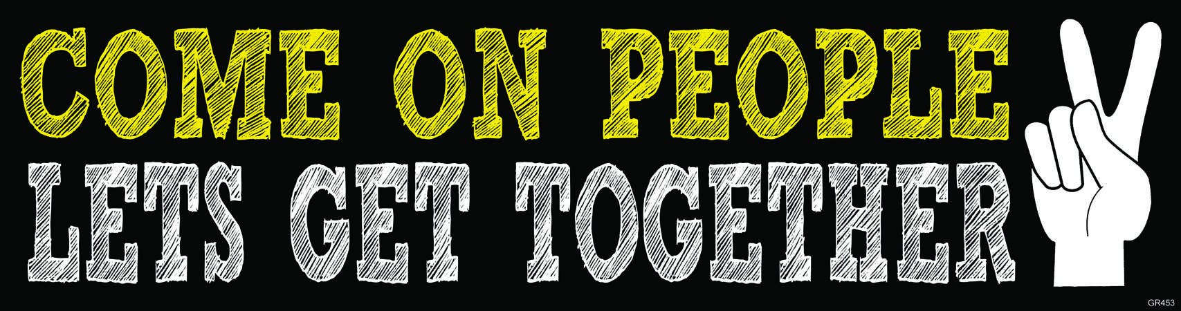 Come on People... Bumper Sticker boho clothing, festival outfit, hippie style apparel | Elevated Hippie