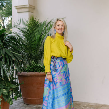 Reversible Wrap Silk Skirt – Handcrafted from Recycled Saris - The Elevated Hippie