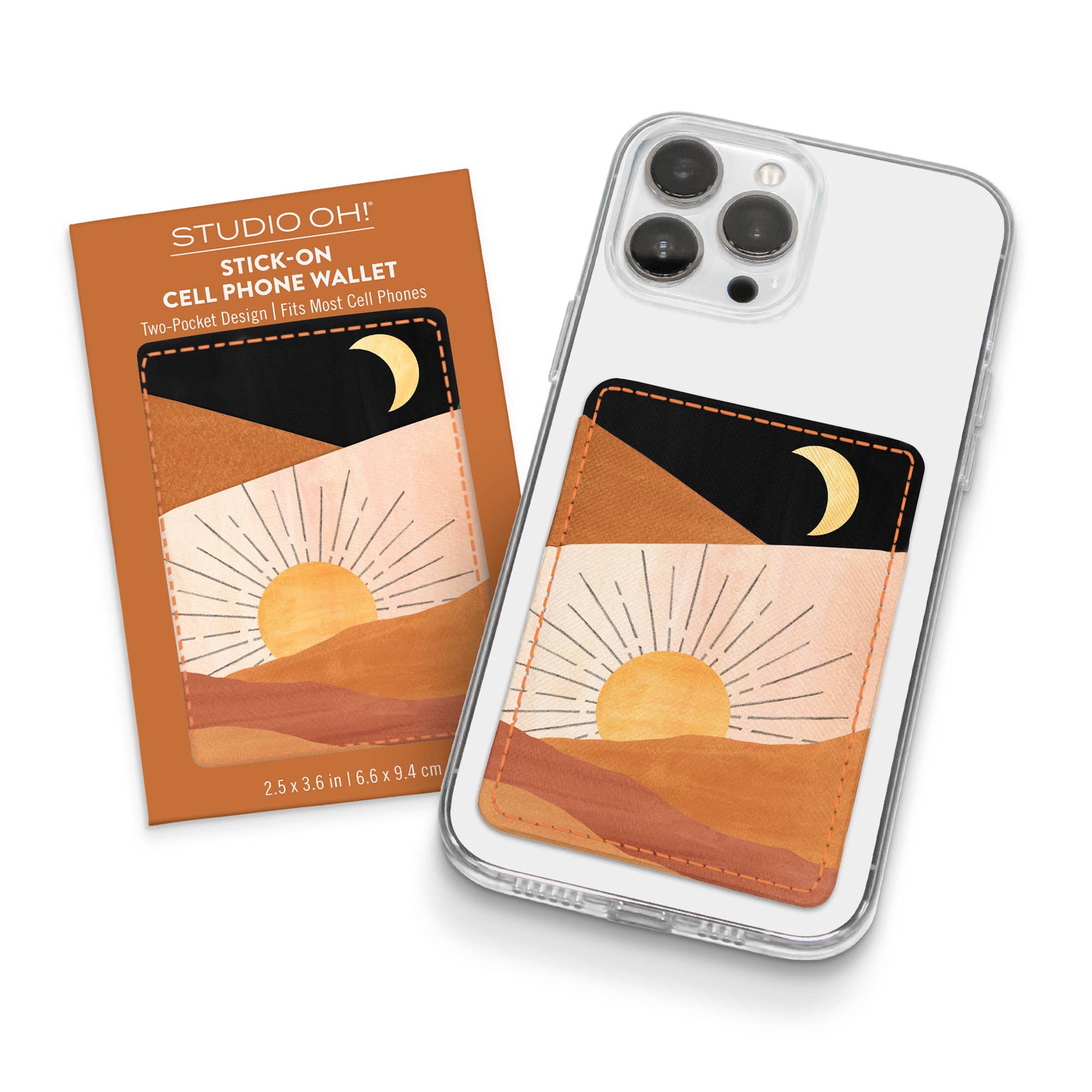 Sunrise Moon Cell Phone Wallet boho clothing, festival outfit, hippie style apparel | Elevated Hippie