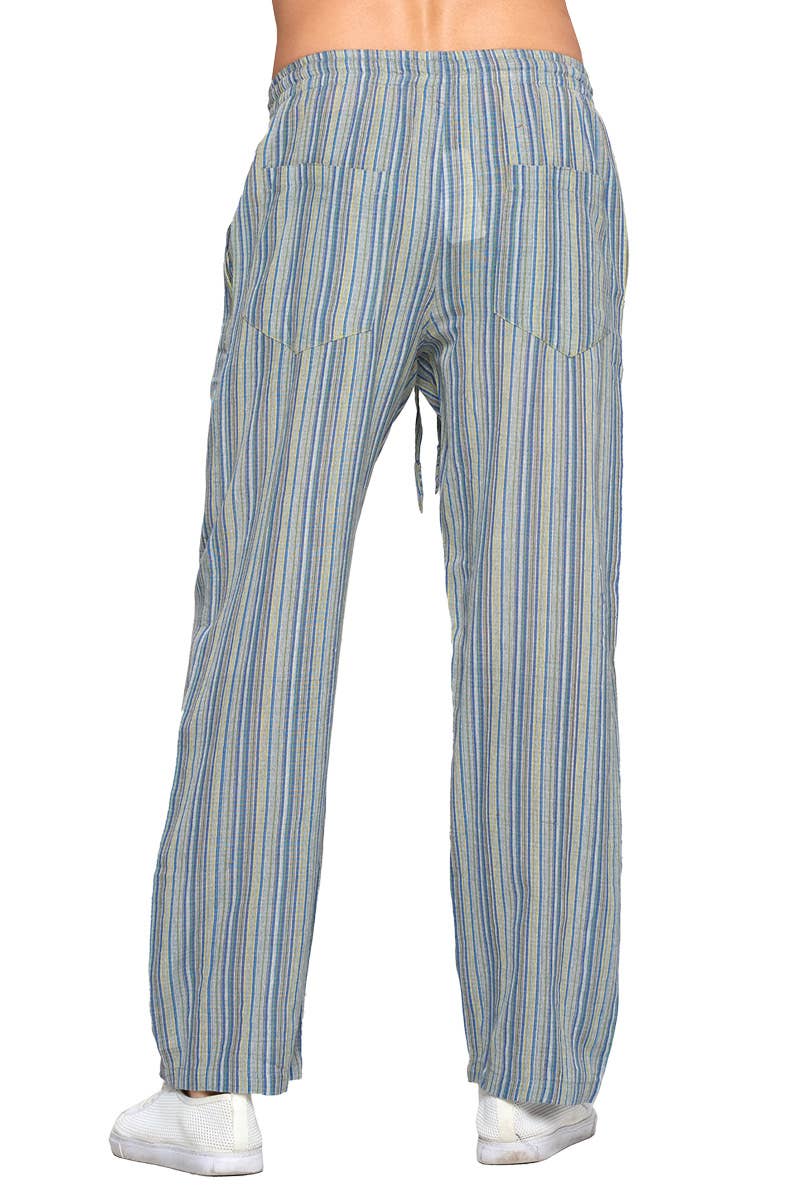 Striped Men's Pants boho clothing, festival outfit, hippie style apparel | Elevated Hippie