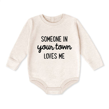 Personalized City Baby Fleece Romper - Someone Loves Me - The Elevated Hippie