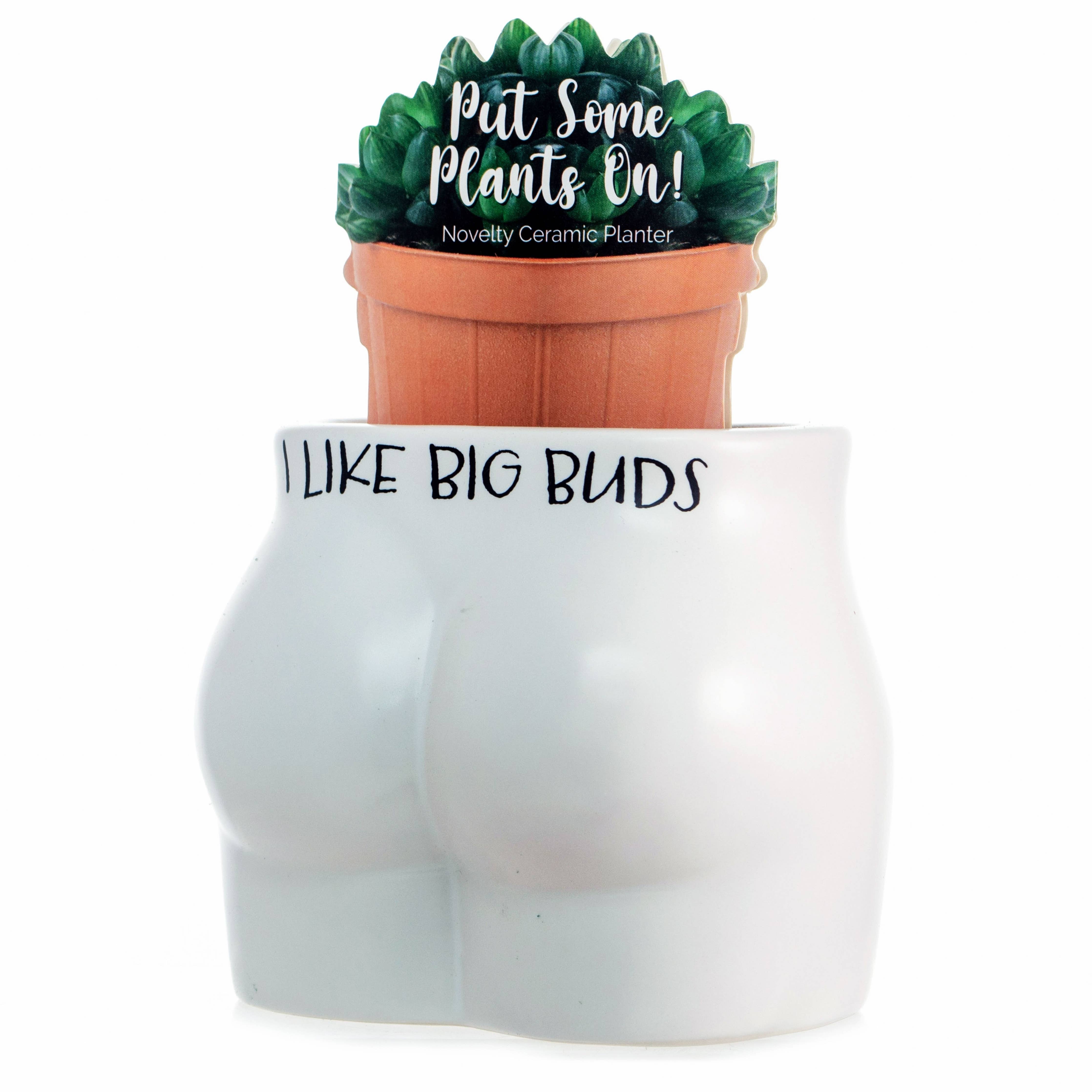 I Like Big Buds Put Some Plants On - Novelty Indoor Planter boho clothing, festival outfit, hippie style apparel | Elevated Hippie