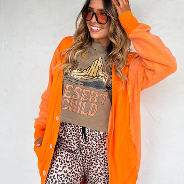 Desi Sweatshirt Cardigan - The Elevated Hippie