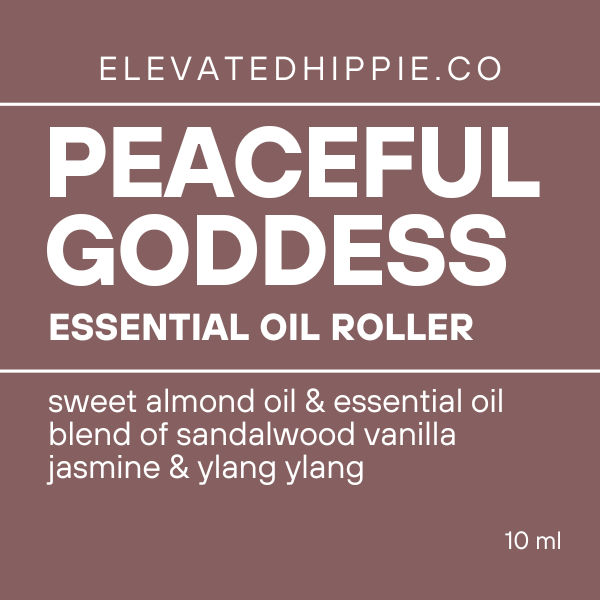 Peaceful Goddess Essential Oil Roller – Sandalwood, Vanilla, Jasmine & Ylang Ylang (10ml) boho clothing, festival outfit, hippie style apparel | Elevated Hippie