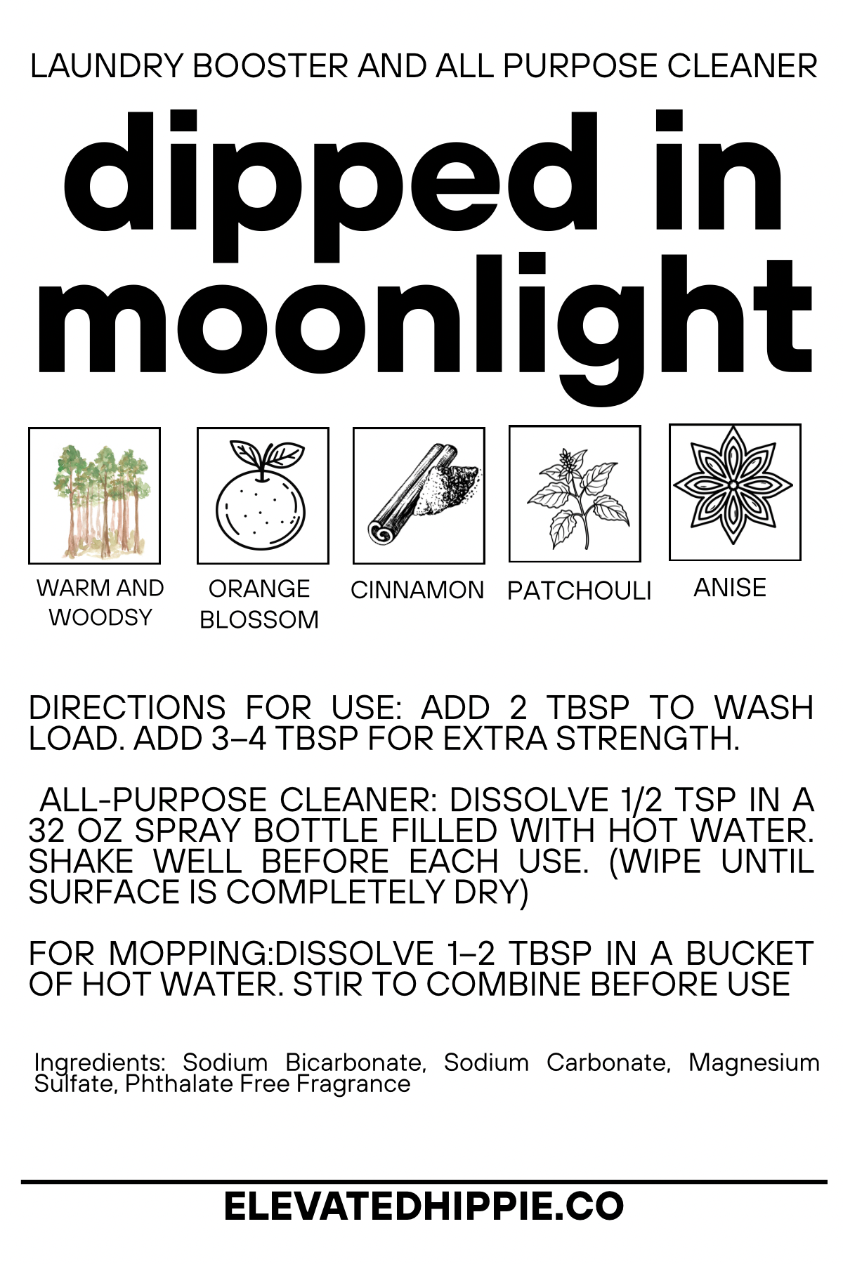 Elevated Hippie Laundry Booster + All-Purpose Cleaner -LD boho clothing, festival outfit, hippie style apparel | Elevated Hippie