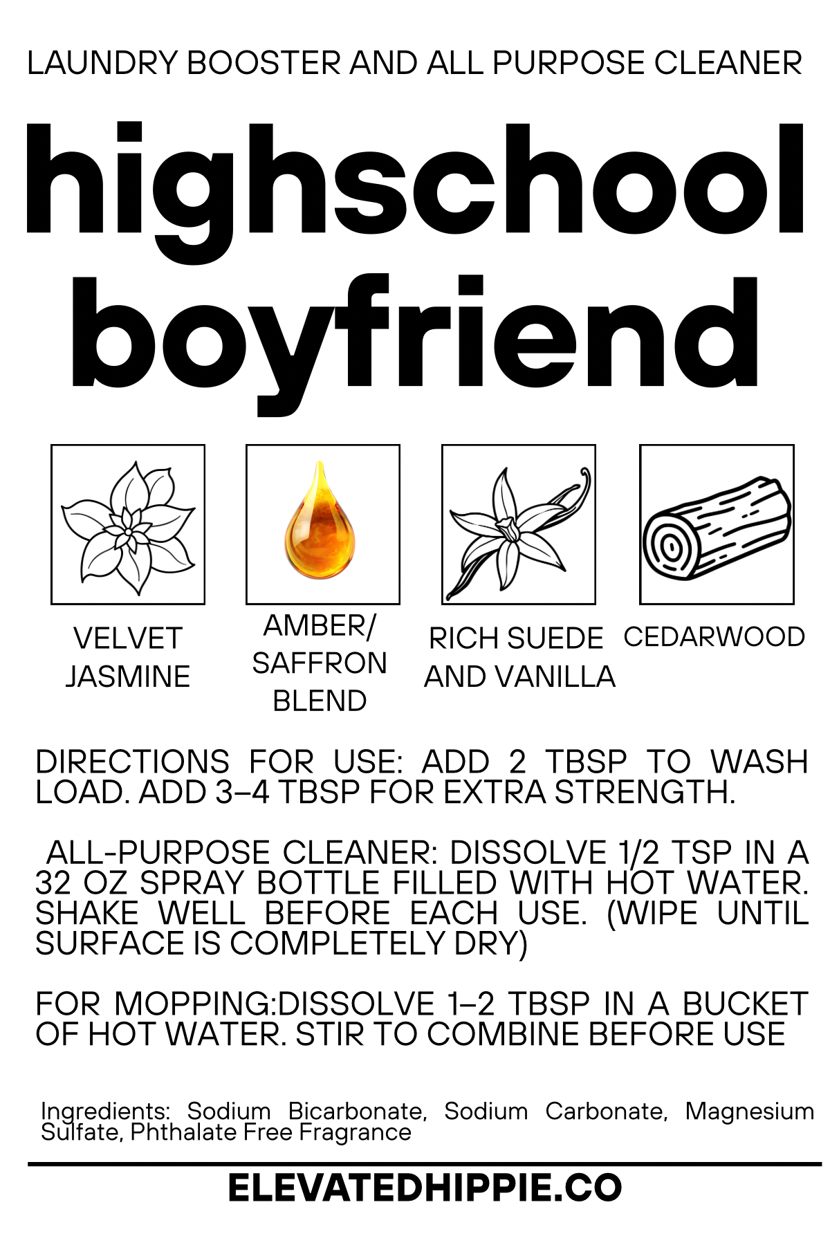 Elevated Hippie Laundry Booster + All-Purpose Cleaner -LD boho clothing, festival outfit, hippie style apparel | Elevated Hippie
