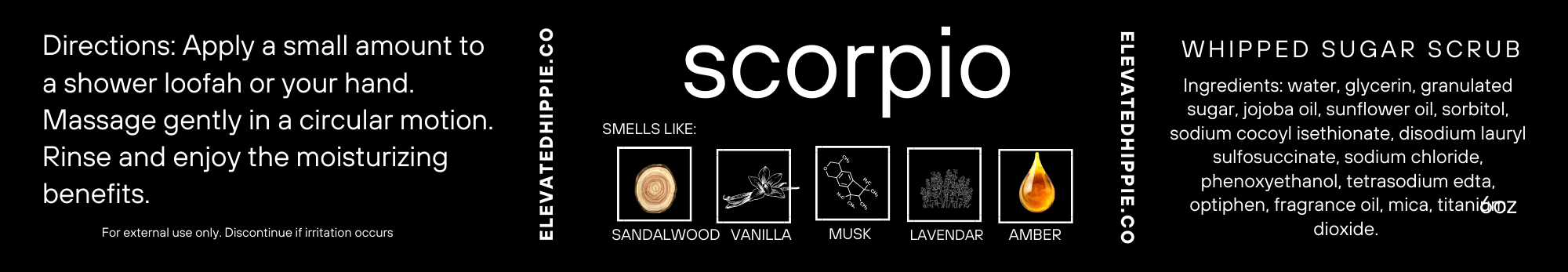 Elevated Hippie Whipped Sugar Scrub boho clothing, festival outfit, hippie style apparel | Elevated Hippie