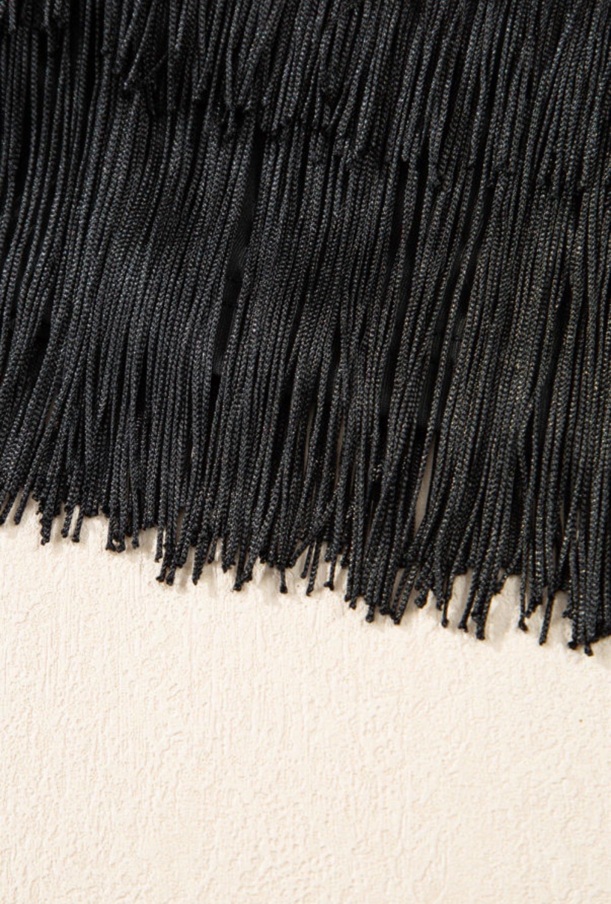 Black Tiered Fringe Mini Skirt – Boho Western Tassel Skort boho clothing, festival outfit, hippie style apparel | Elevated Hippie