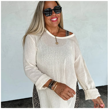 Mellow Mesh Cotton Top - The Elevated Hippie