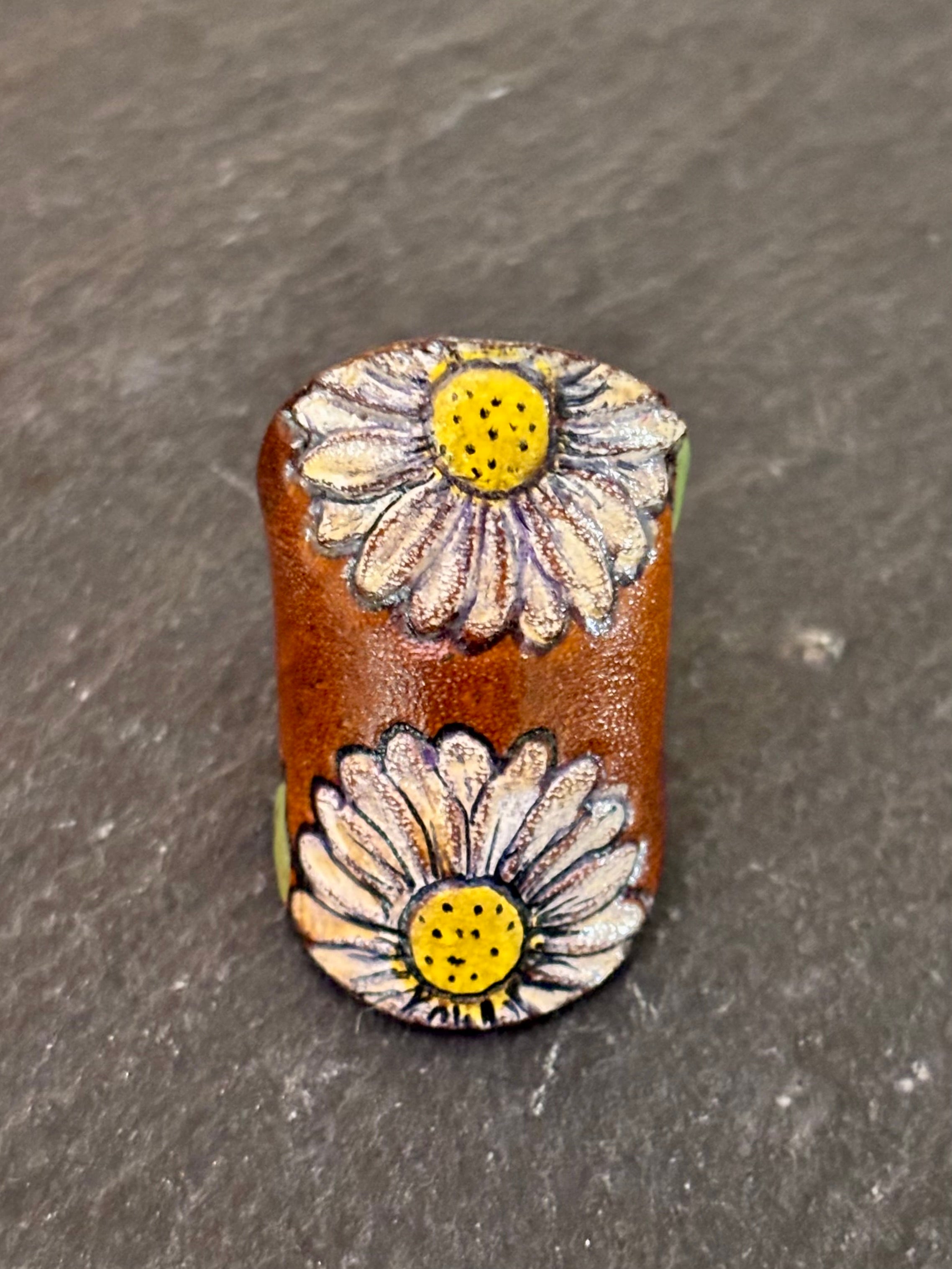 Wildcrafted Leather Handpainted Leather Rings boho clothing, festival outfit, hippie style apparel | Elevated Hippie