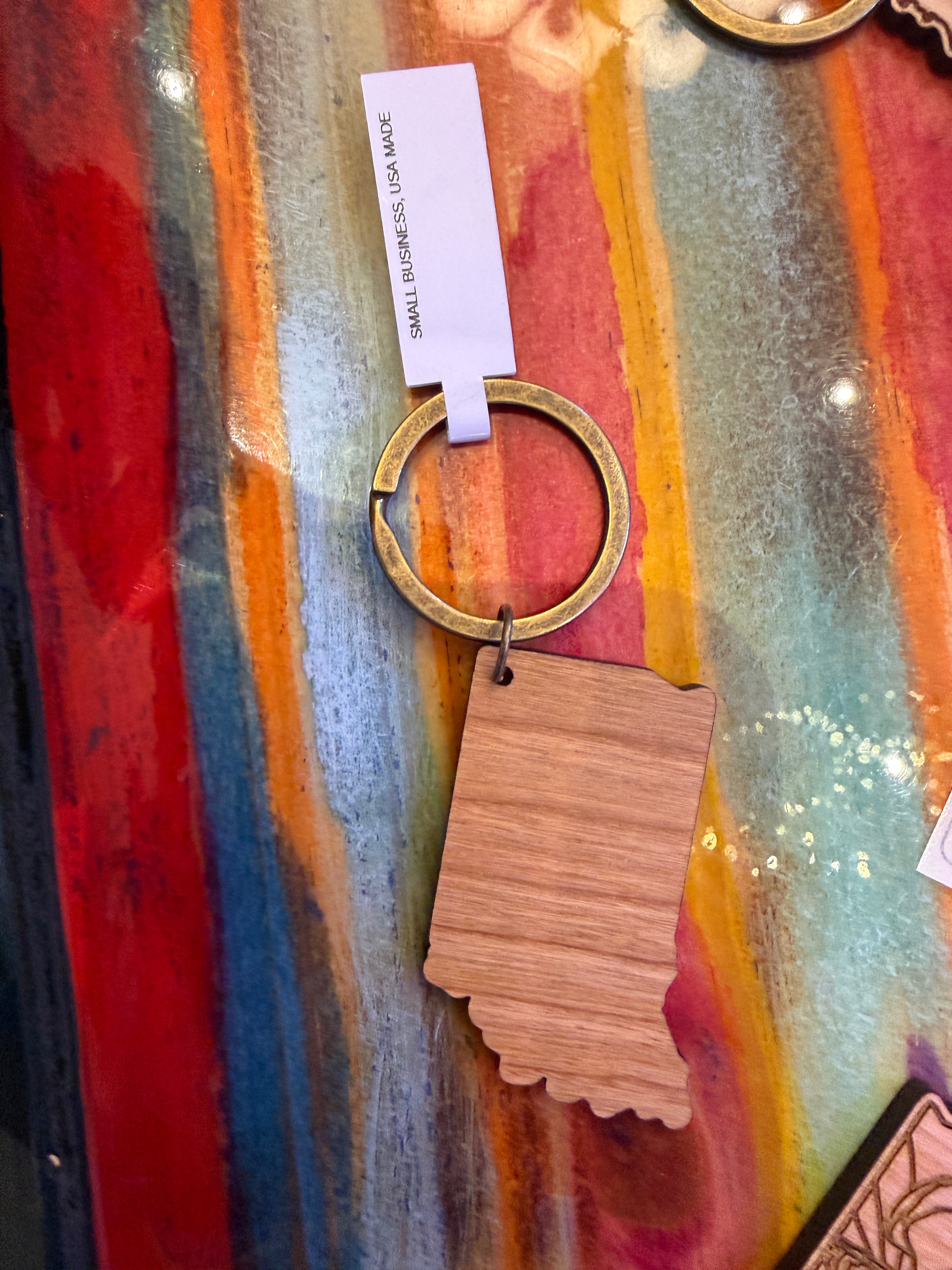 Handmade State Flower Keychain boho clothing, festival outfit, hippie style apparel | Elevated Hippie