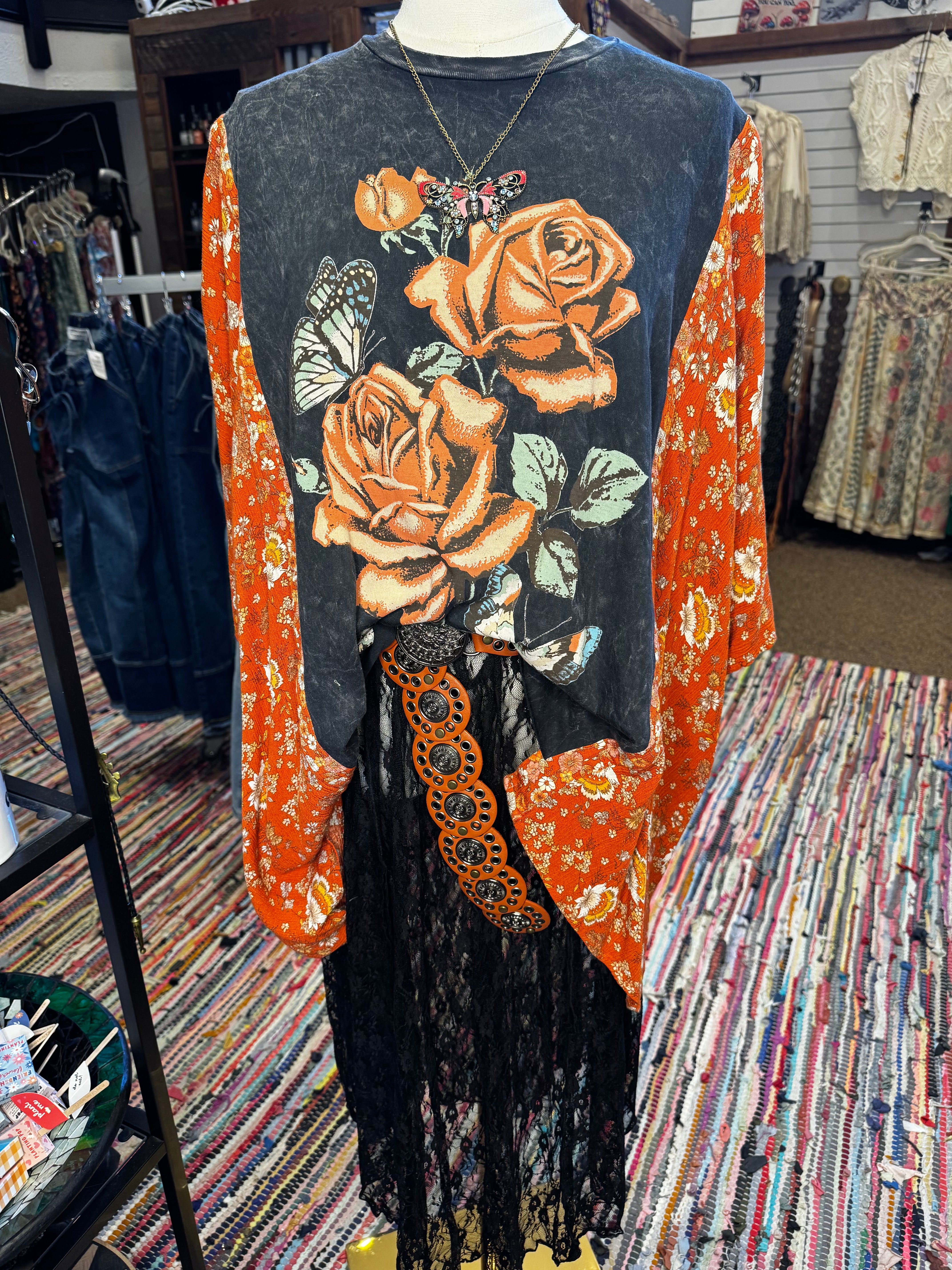 Wingostar Handmade Repurposed Shirts boho clothing, festival outfit, hippie style apparel | Elevated Hippie