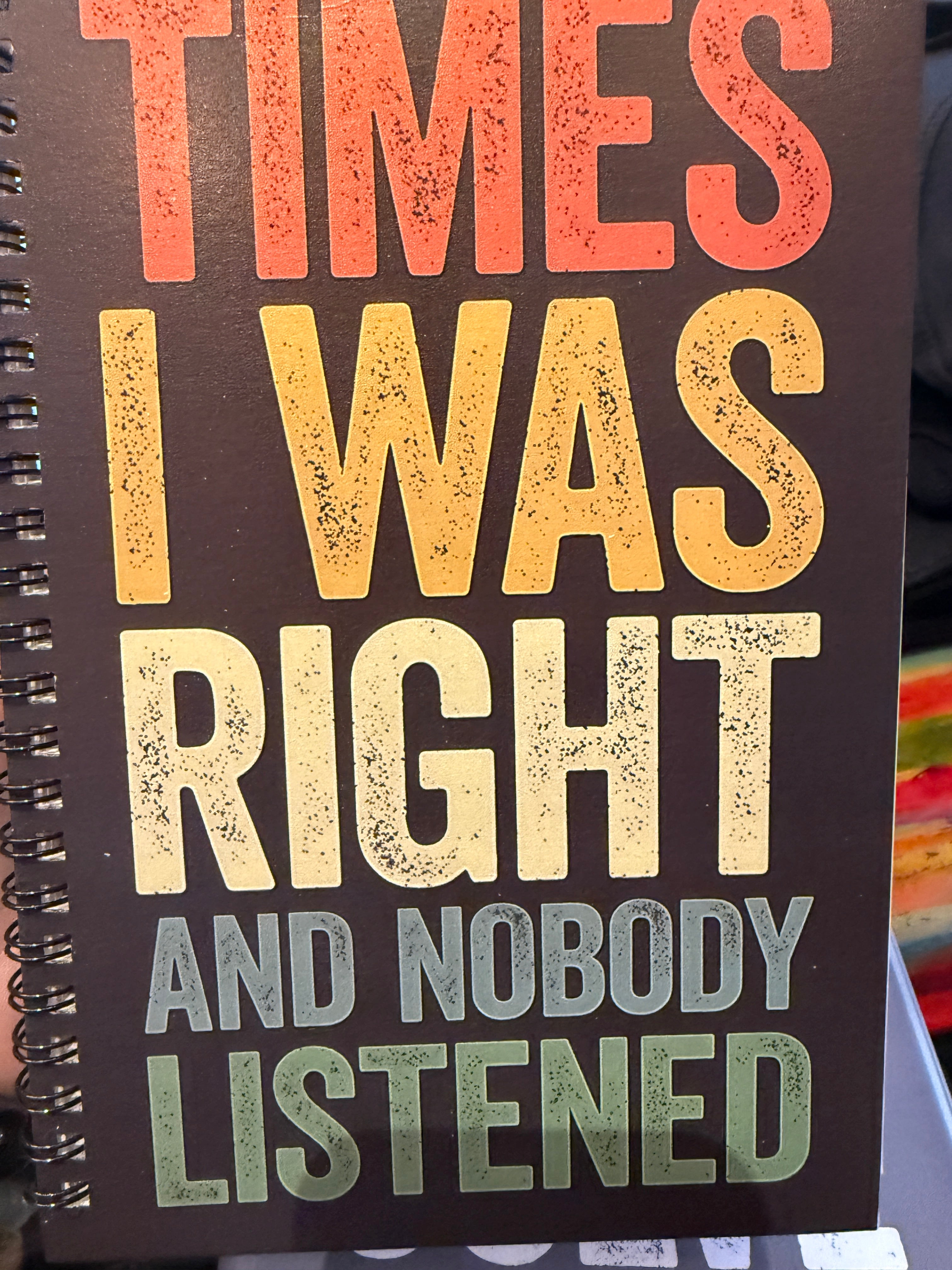Funny Spiral Notebook boho clothing, festival outfit, hippie style apparel | Elevated Hippie