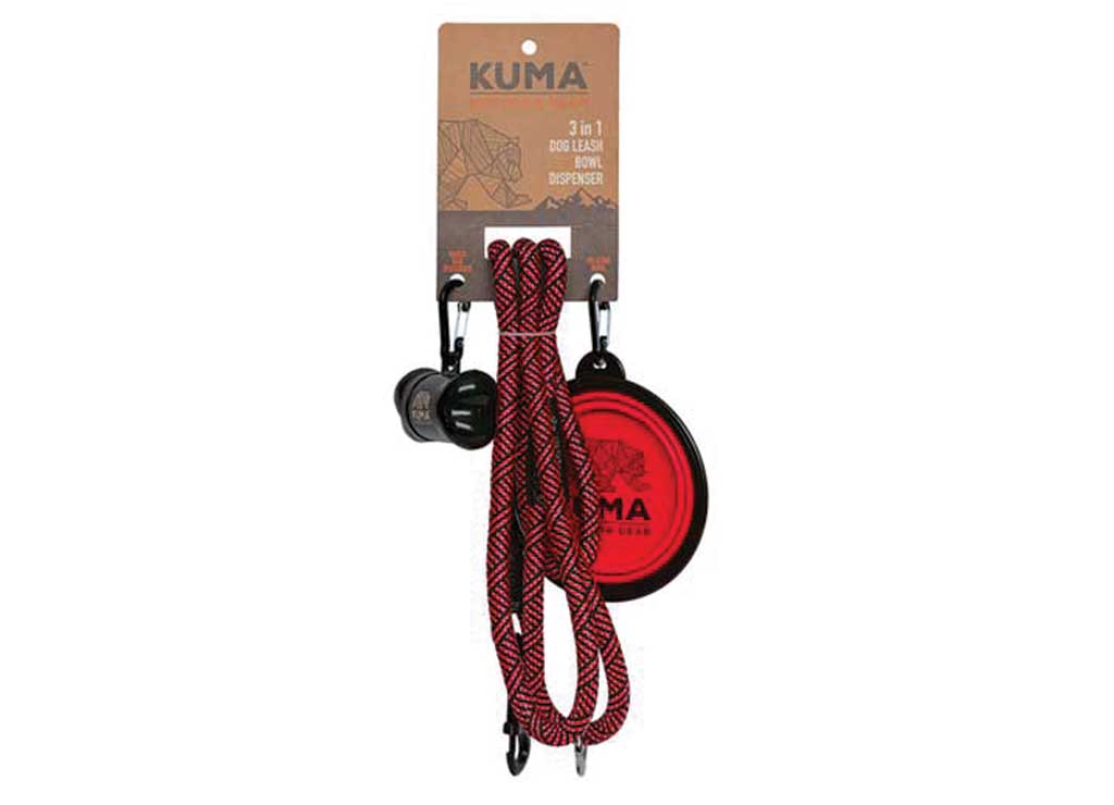 KUMA 3 in 1 DOG Leash - Red/black - image 4