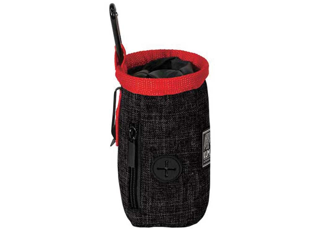KUMA GOOD DOG Treat Pouch - Heather Grey/red - image 1