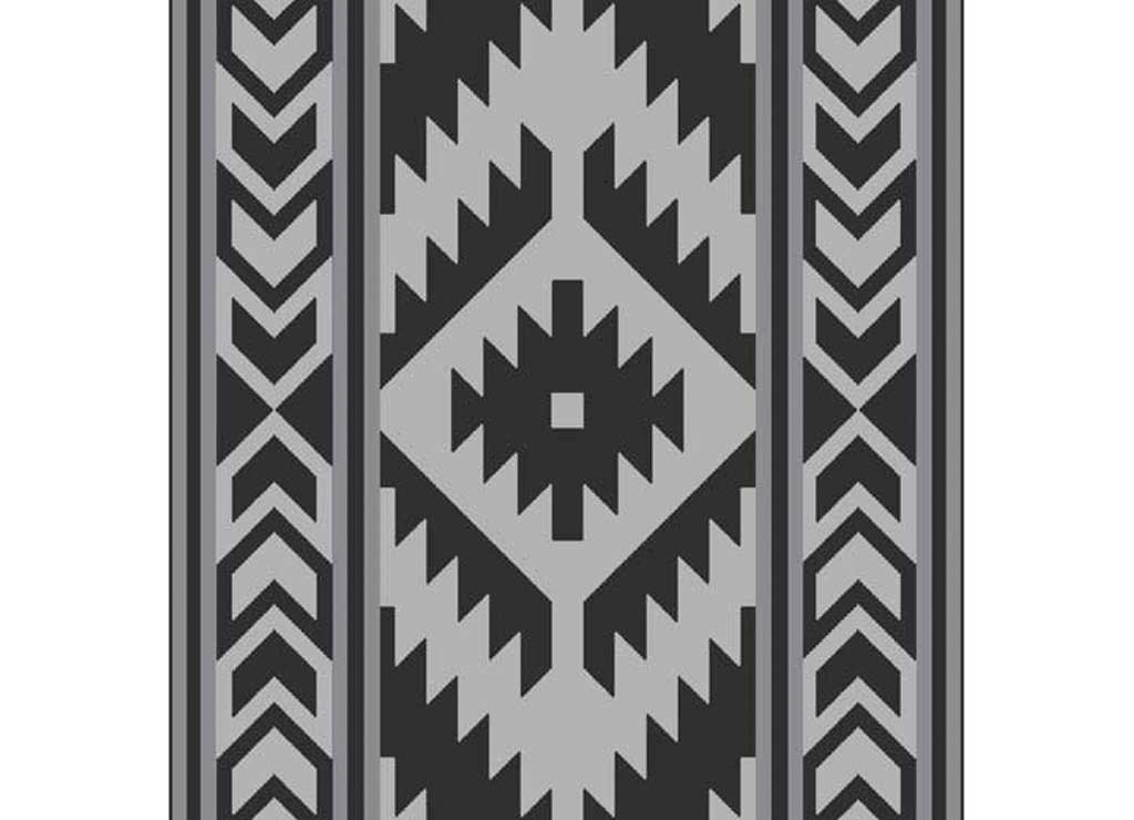 KUMA Sante FE BOHO Outdoor MAT - 9ft X 9ft (black/grey) - image 1