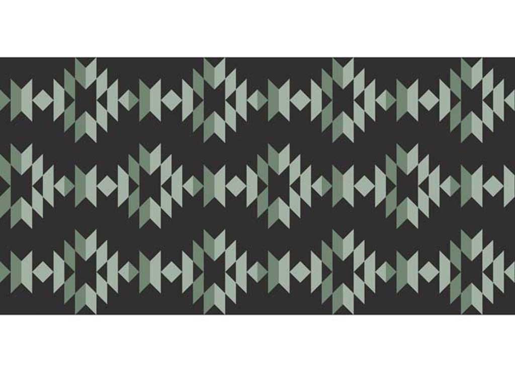 KUMA Monterrey BOHO Outdoor MAT - 18ft X 9ft (sage/black) - image 1