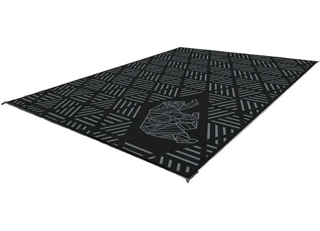 KUMA Striped Peaks Outdoor MAT - 12ft X 9ft (black/grey) - image 2
