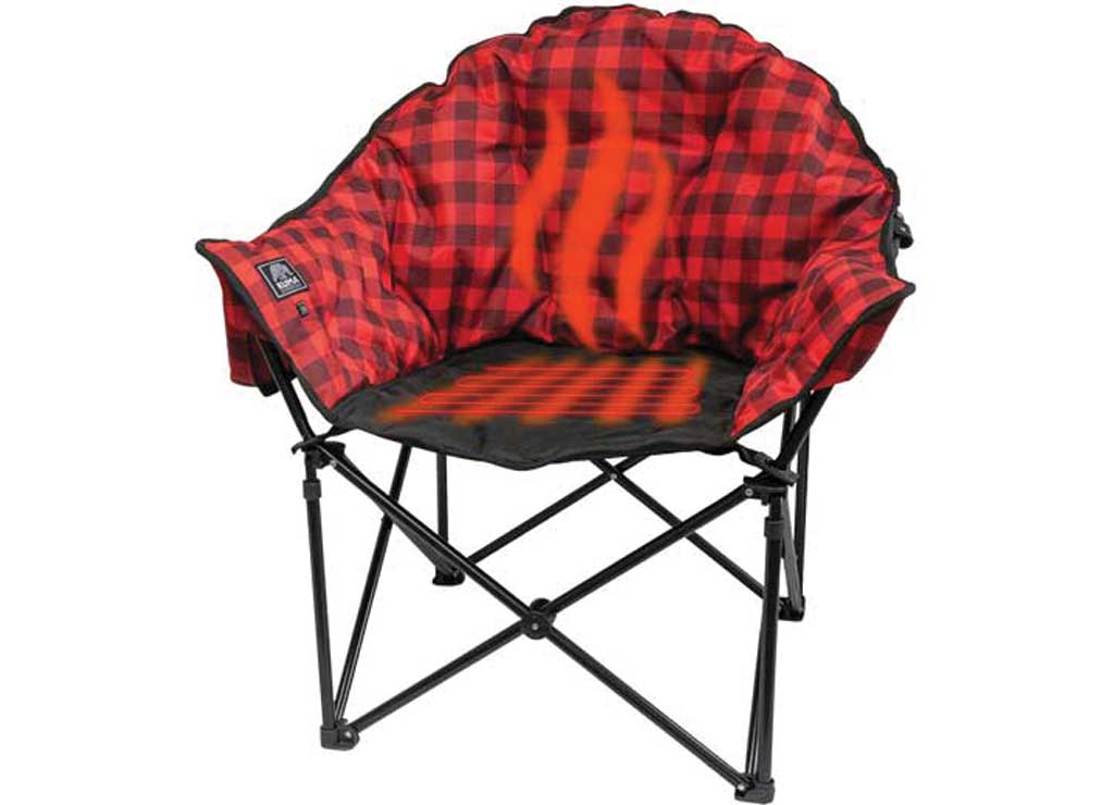 KUMA LAZY BEAR BLUE Tooth Heated Chair; RED Plaid - image 3