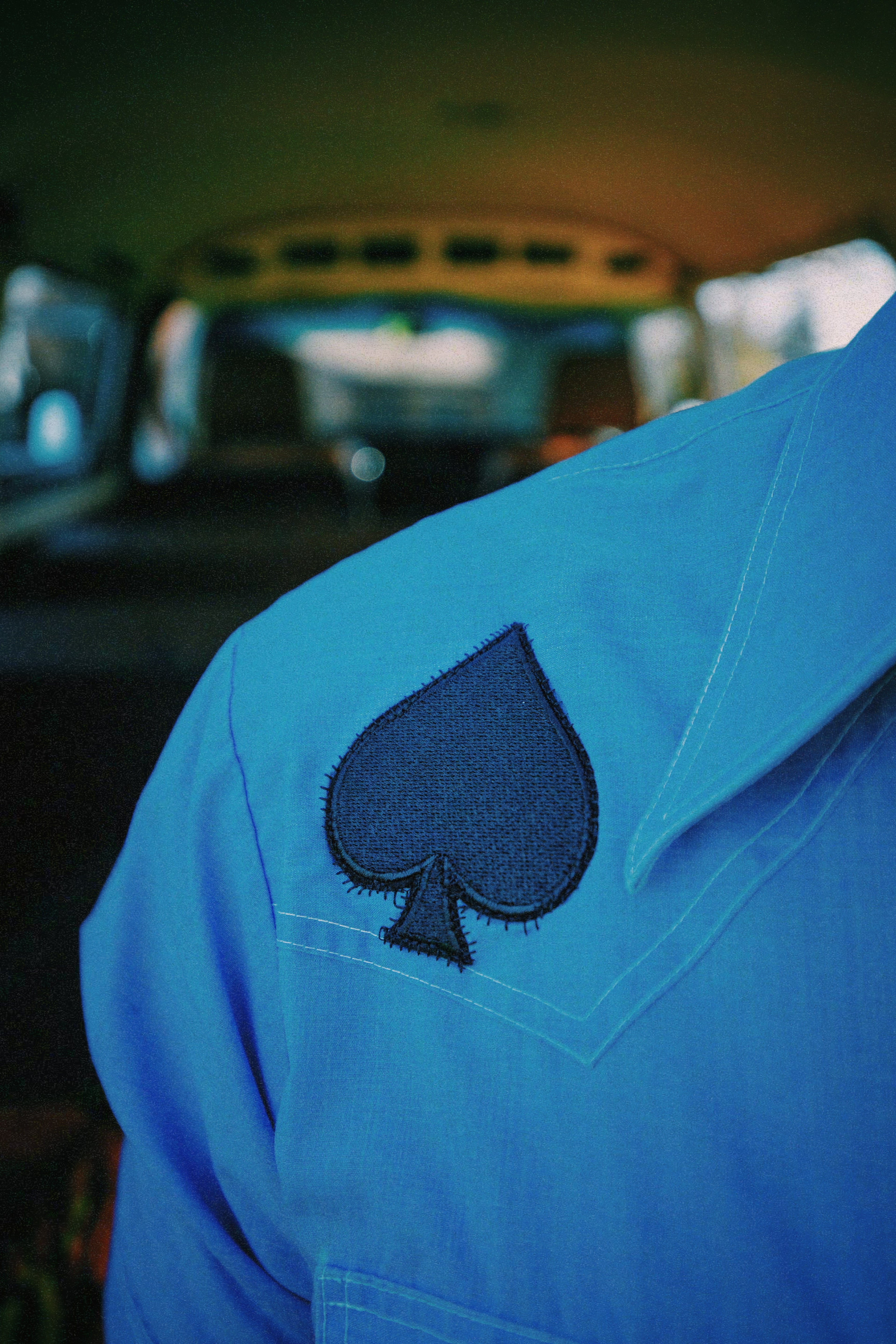 Ace of Spades Hand Embroidered Western Pearl Snap (Unisex) boho clothing, festival outfit, hippie style apparel | Elevated Hippie