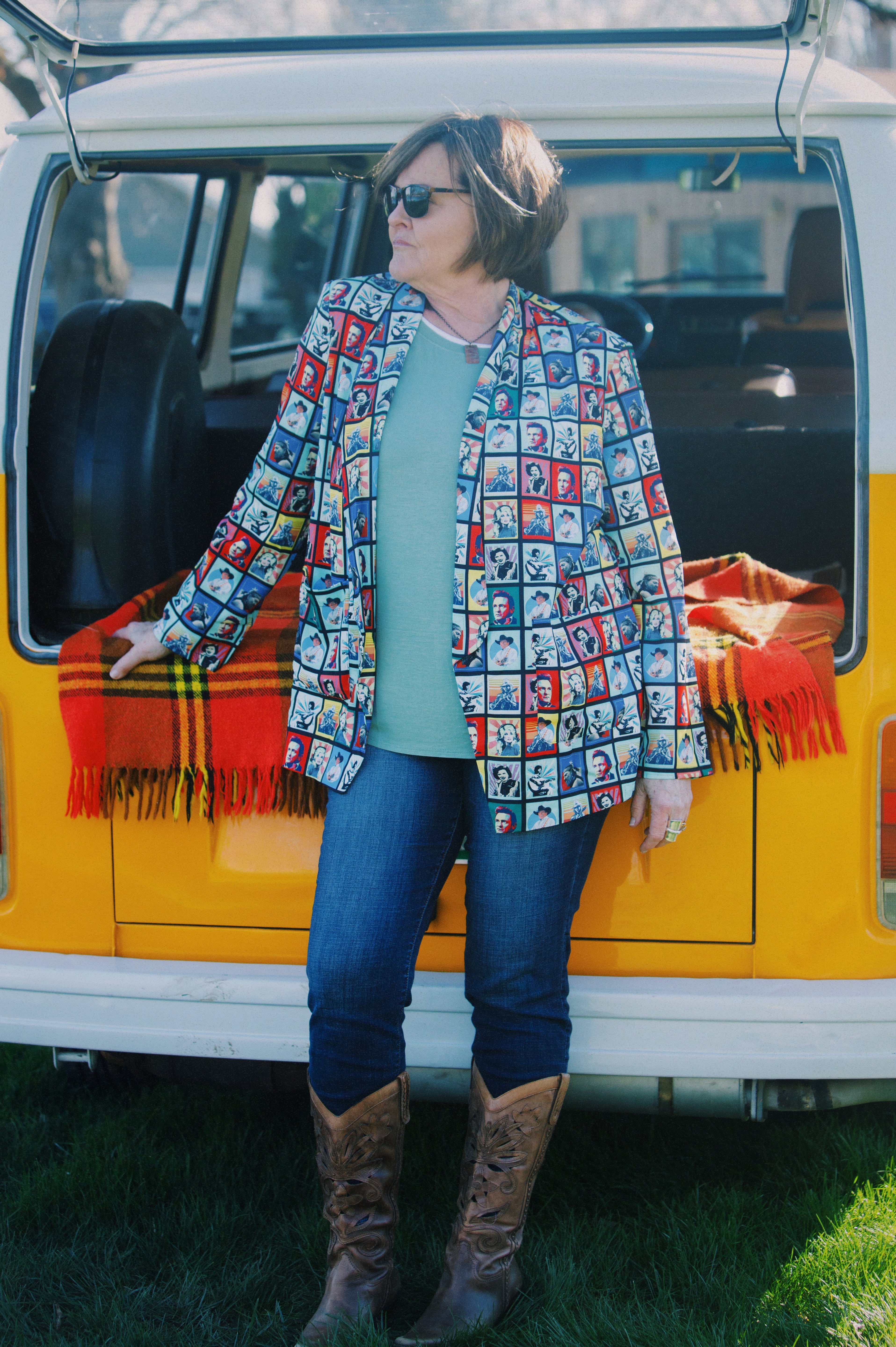 COUNTRY WESTERN Greats Blazer, Willie Nelson, George Strait, Johnny Cash, Patsy Cline, Dolly Parton boho clothing, festival outfit, hippie style apparel | Elevated Hippie