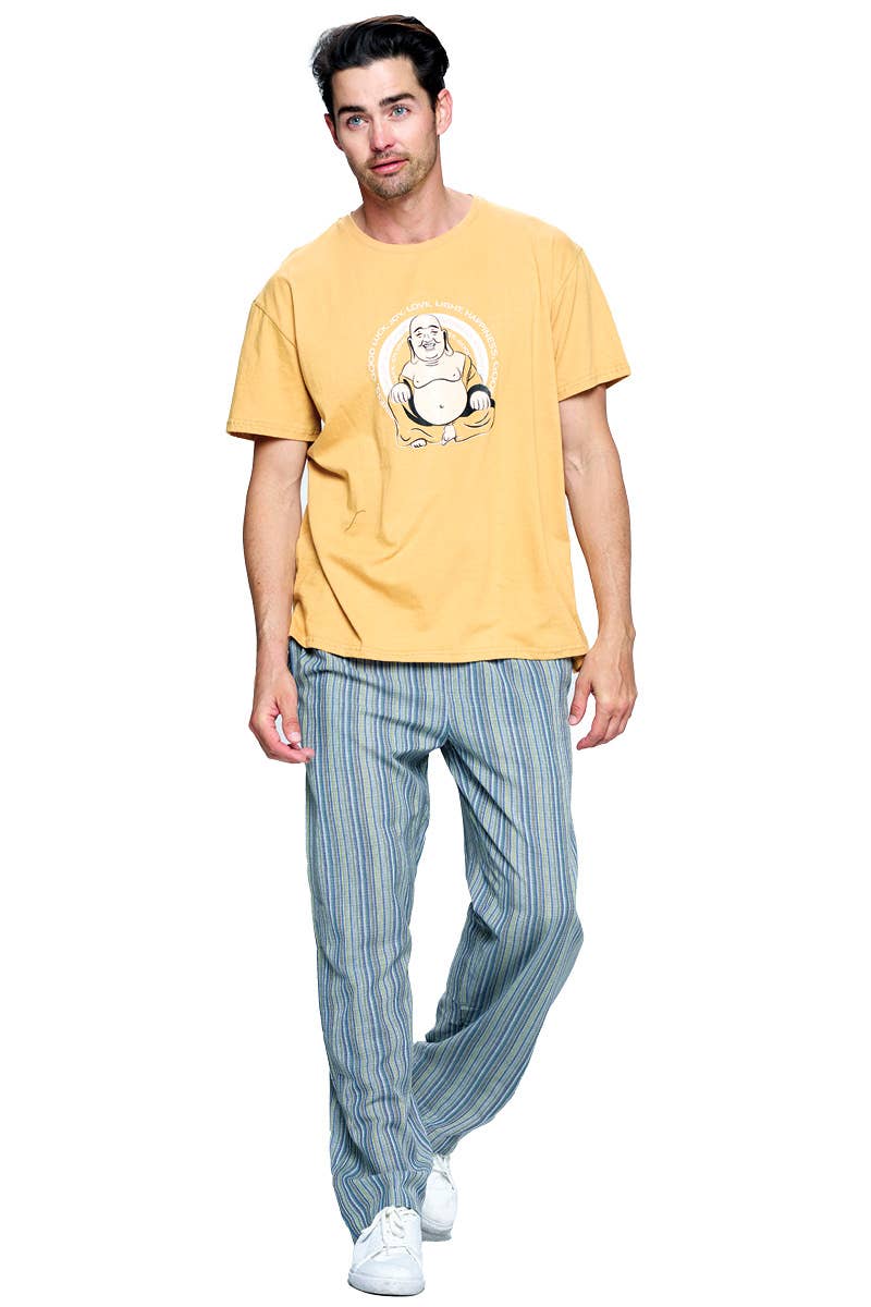 Striped Men's Pants boho clothing, festival outfit, hippie style apparel | Elevated Hippie